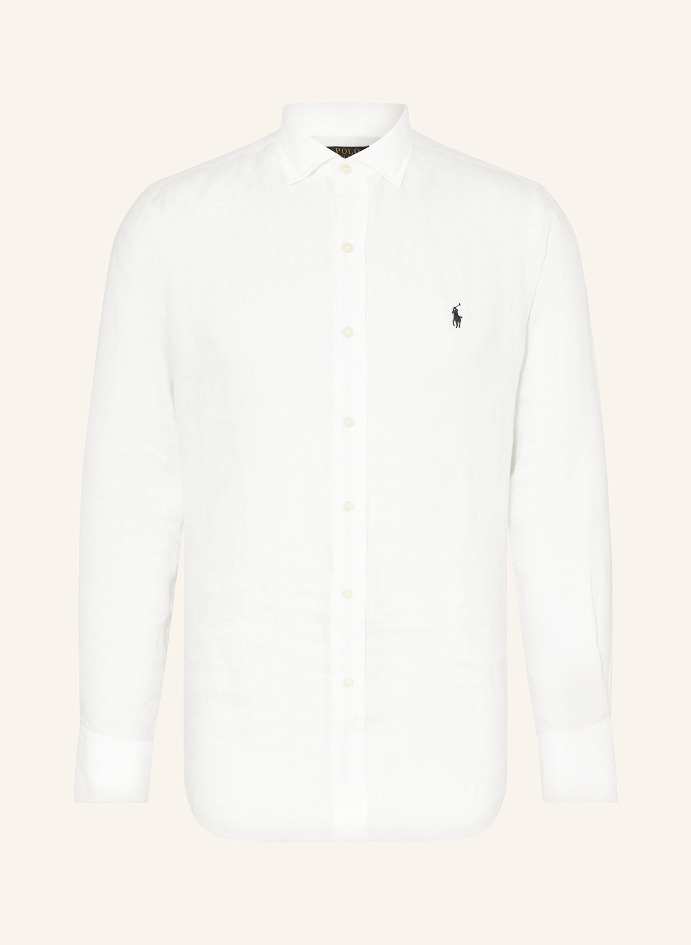 POLO RALPH LAUREN Linen shirt custom fit: WHITE