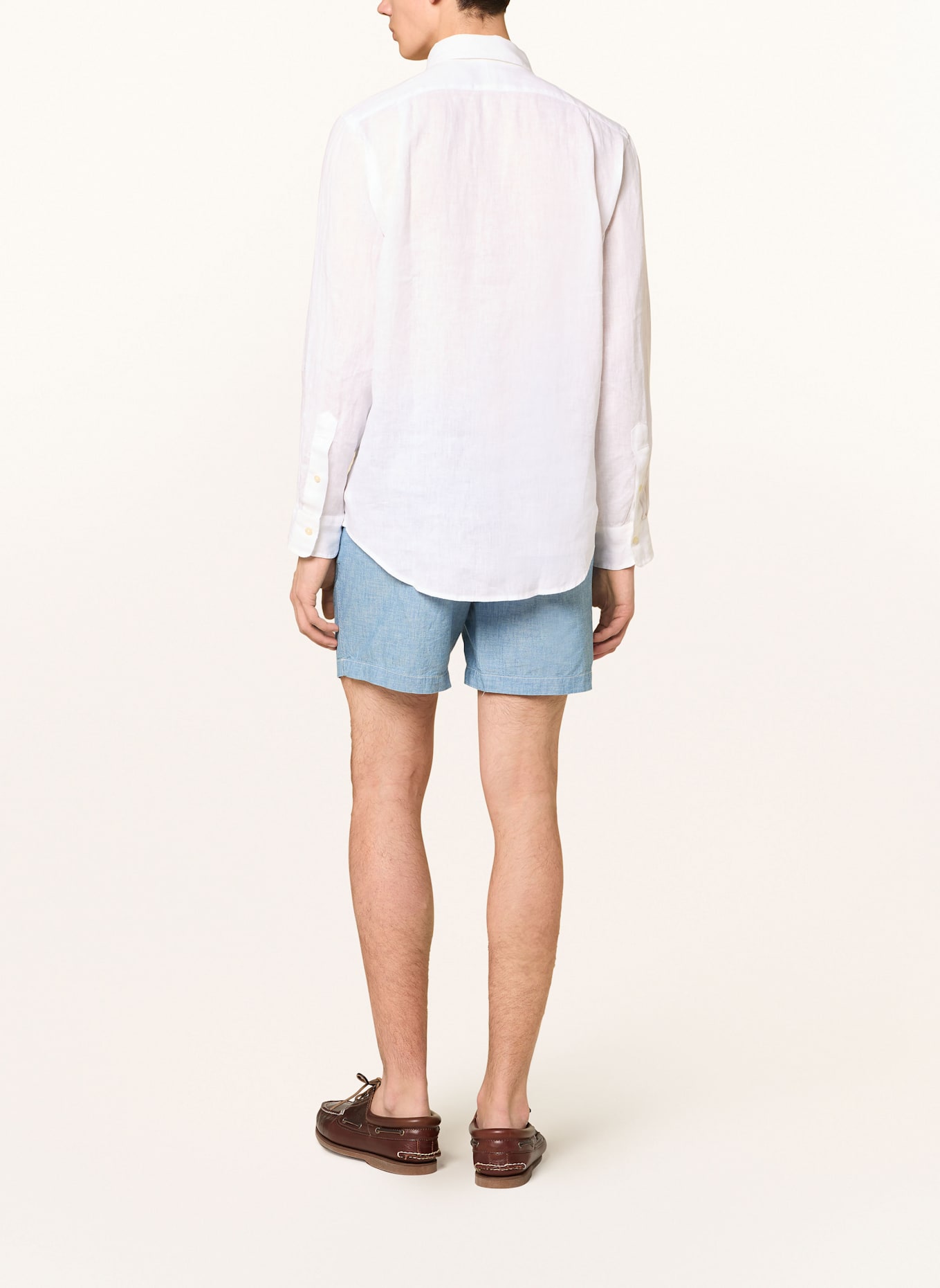 POLO RALPH LAUREN Linen shirt custom fit: WHITE