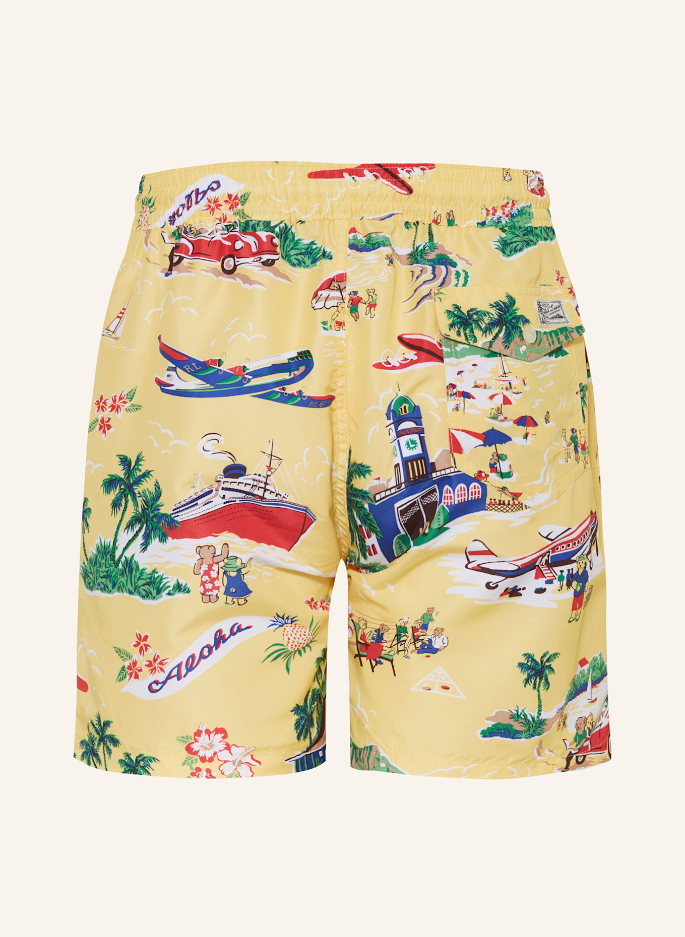 POLO RALPH LAUREN Badeshorts: GELB/ GRÜN/ ROT