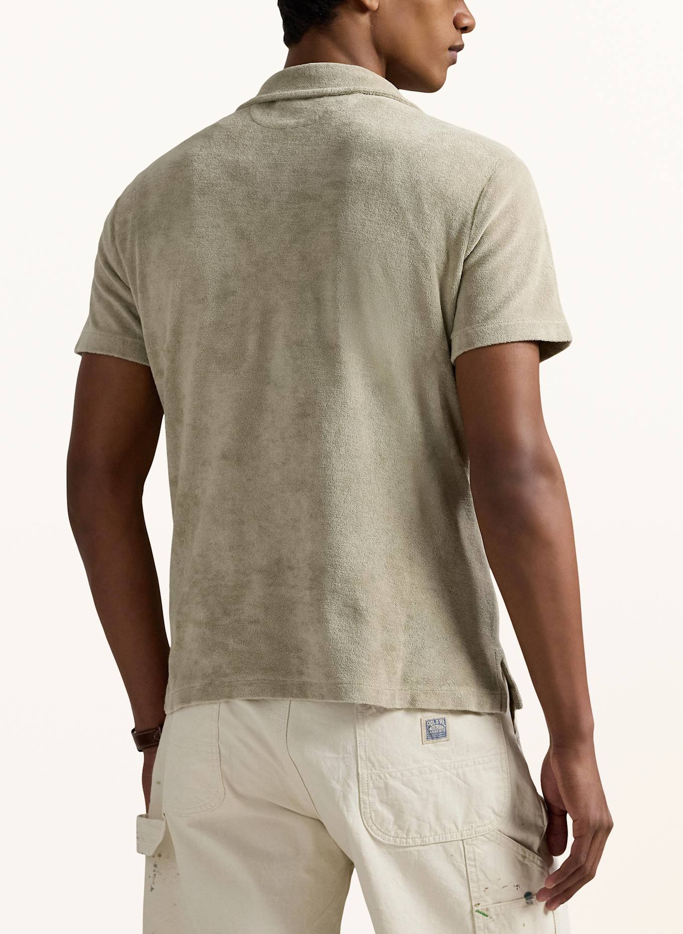 POLO RALPH LAUREN Koszulka polo z materiału frotte: OLIWKOWY