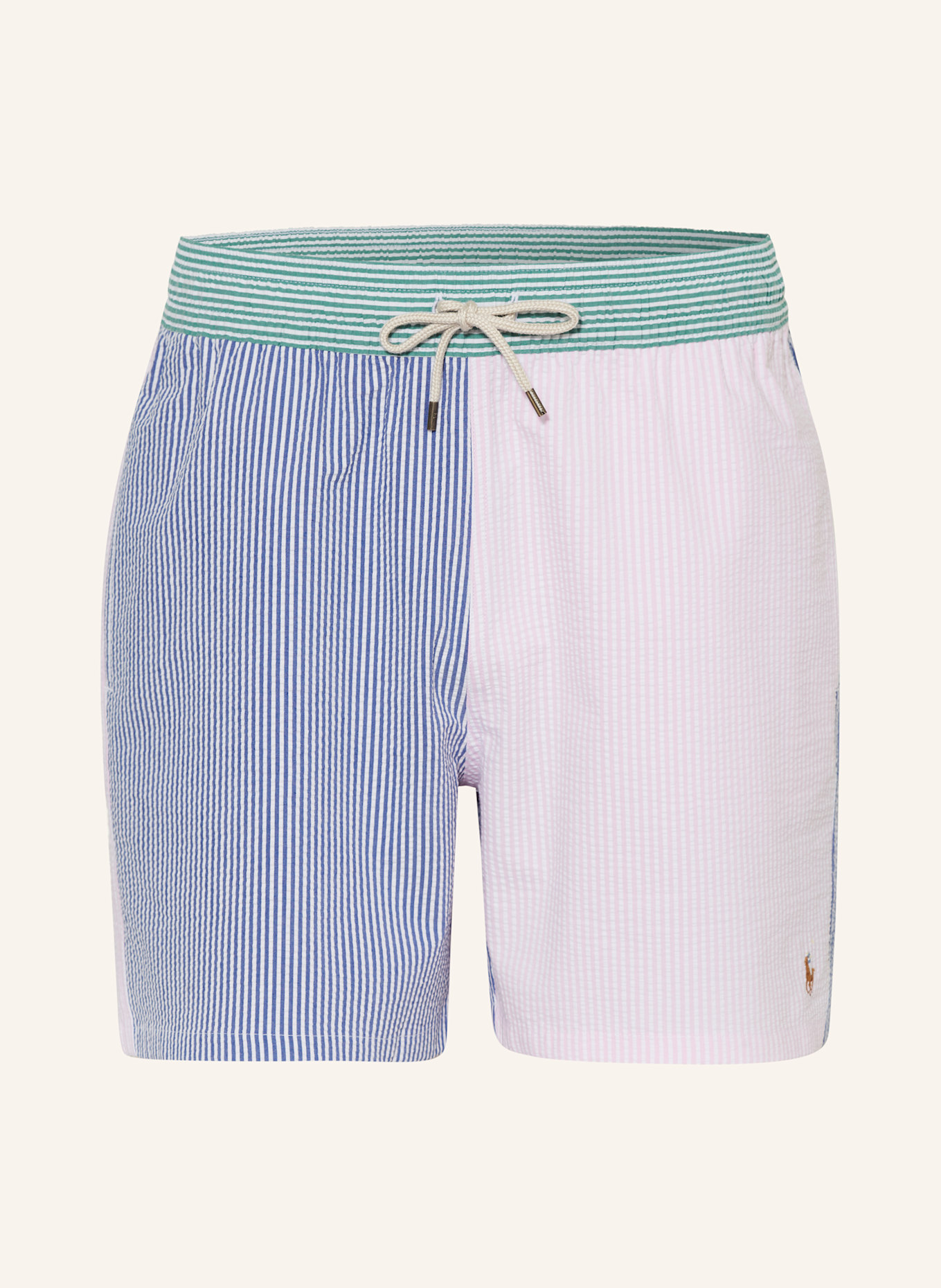 POLO RALPH LAUREN Badeshorts: DUNKELBLAU/ HELLROSA/ GRÜN