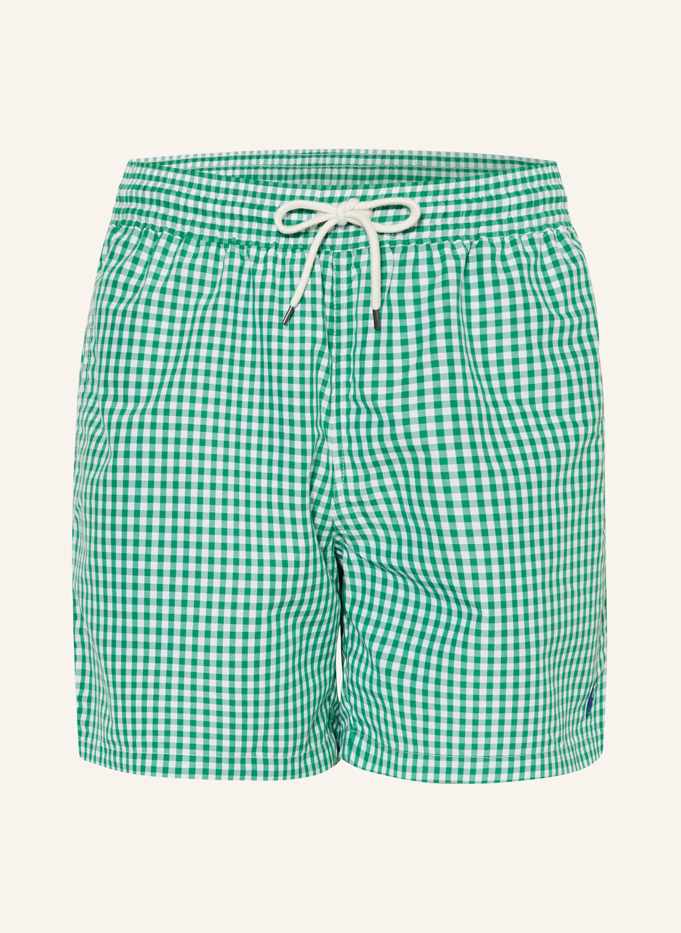 POLO RALPH LAUREN Badeshorts: GRÜN/ WEISS