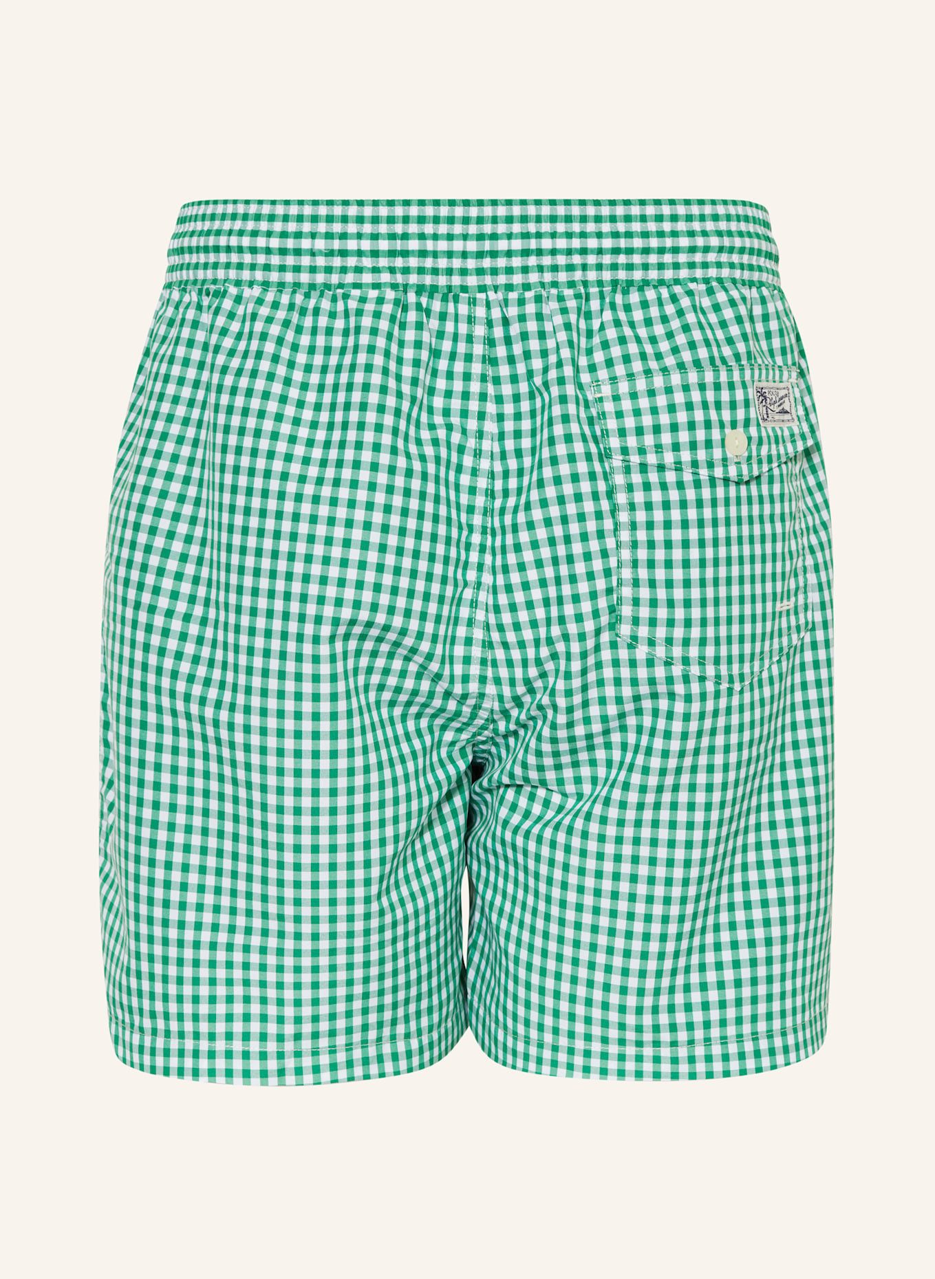 POLO RALPH LAUREN Badeshorts: GRÜN/ WEISS