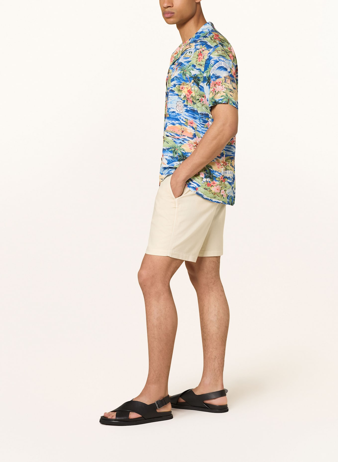 POLO RALPH LAUREN Szorty classic fit: BEŻOWY