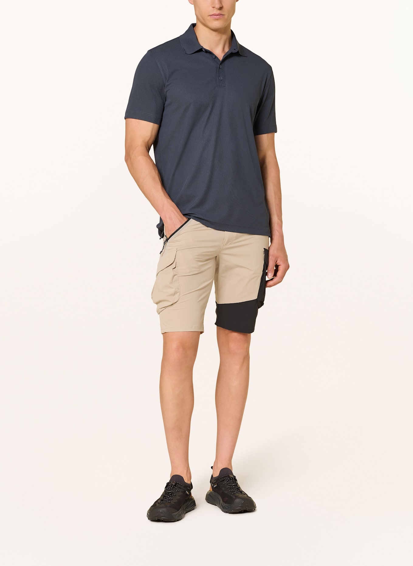 me°ru' Funktions-Poloshirt BRISTOL: DUNKELBLAU