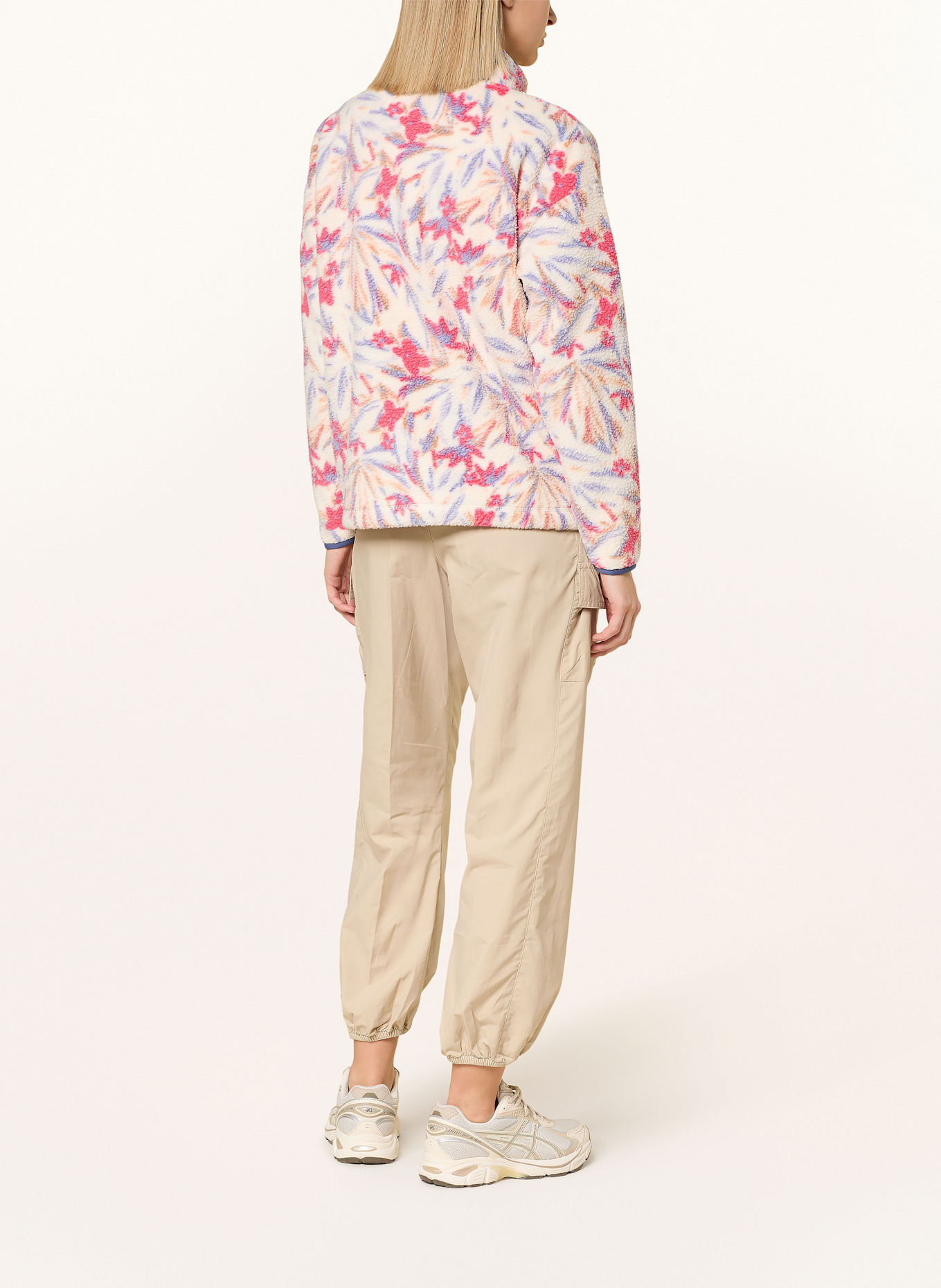 me°ru' Plyšová bunda NIORT: REŽNÁ / MODRÁ / ČERVENÁ