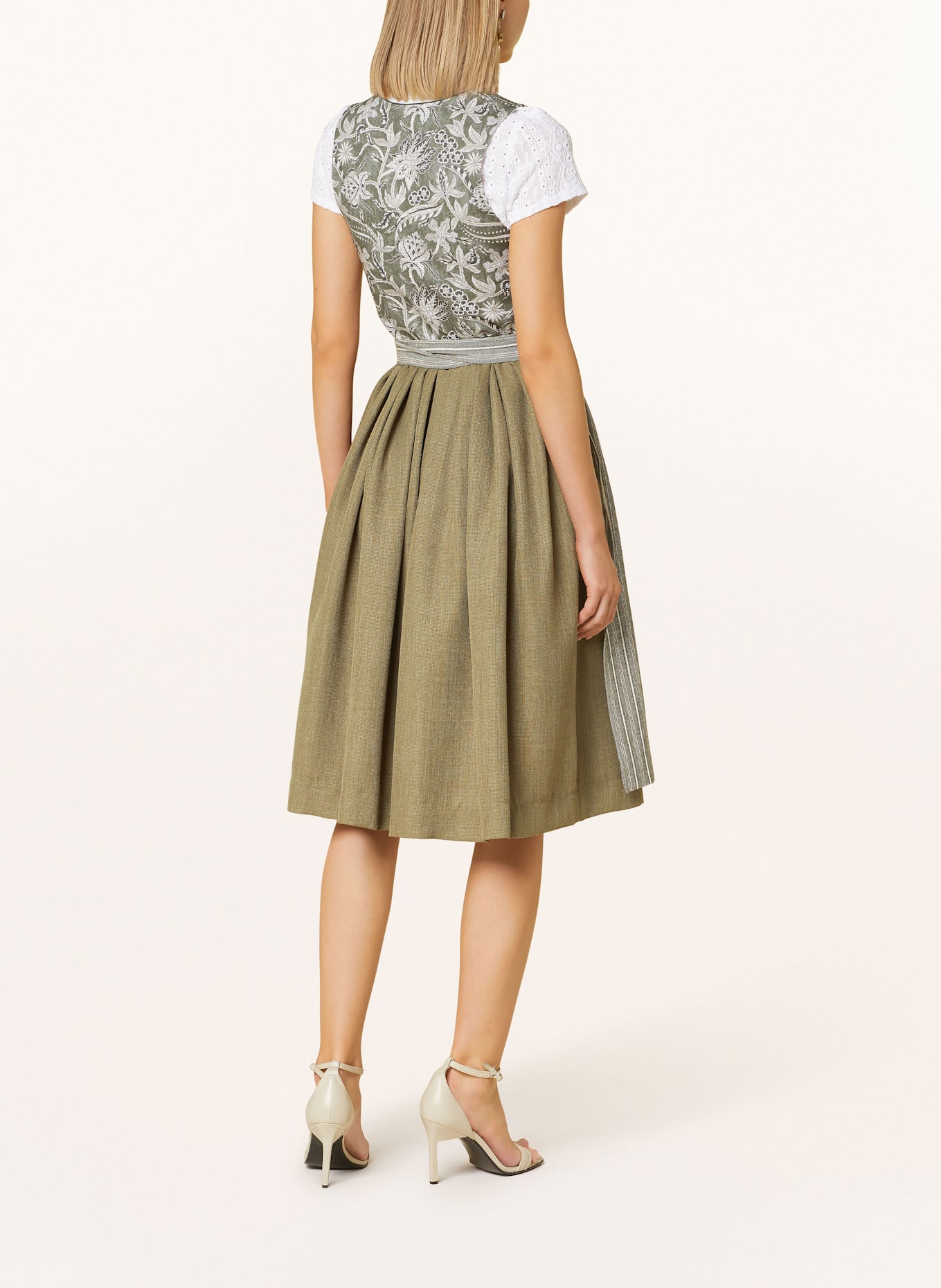 BERWIN & WOLFF Sukienka bawarska: ZIELONY / OLIWKOWY / SZARY