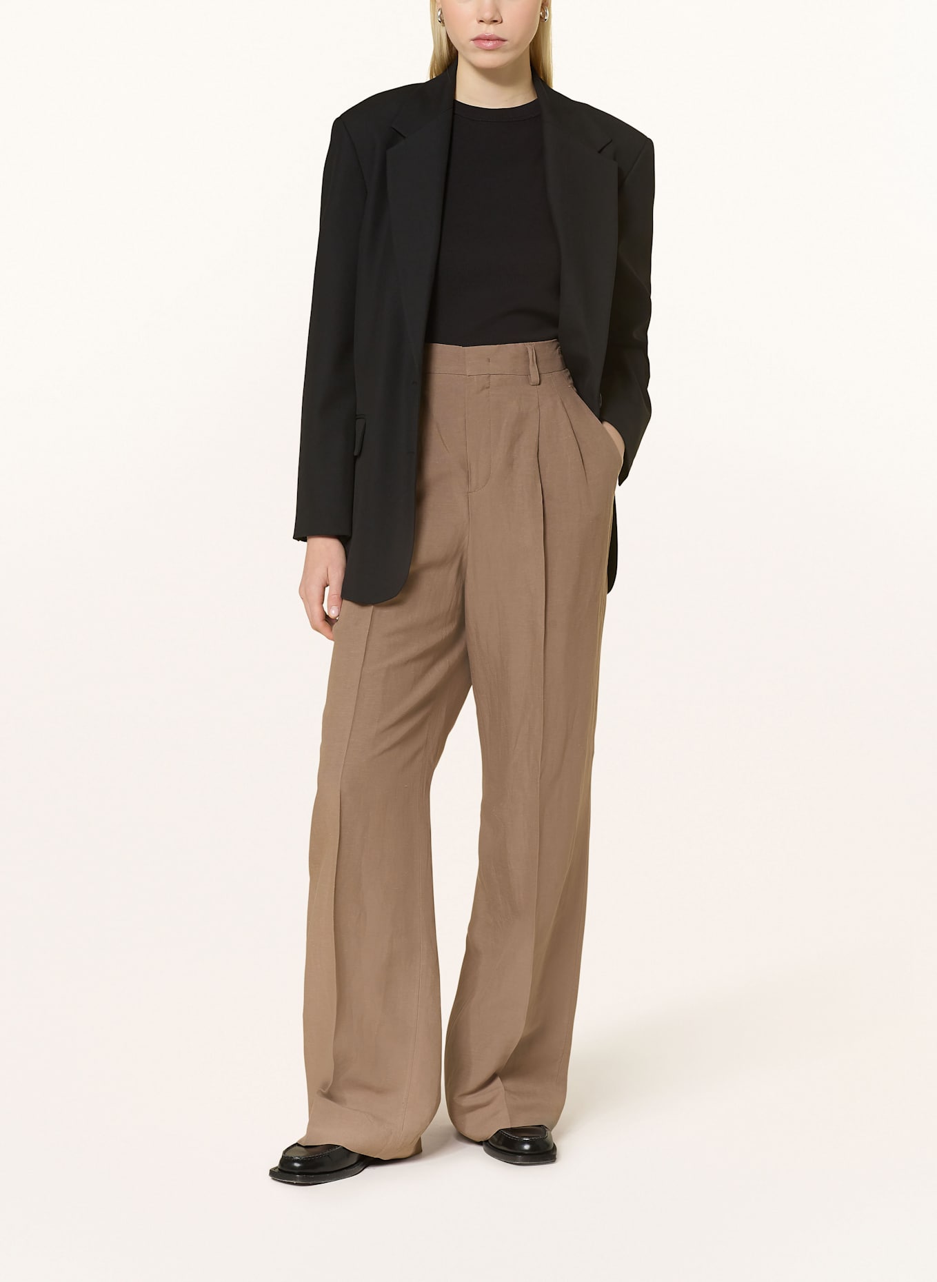 ROSSI Hose NOA mit Leinen: BRAUN