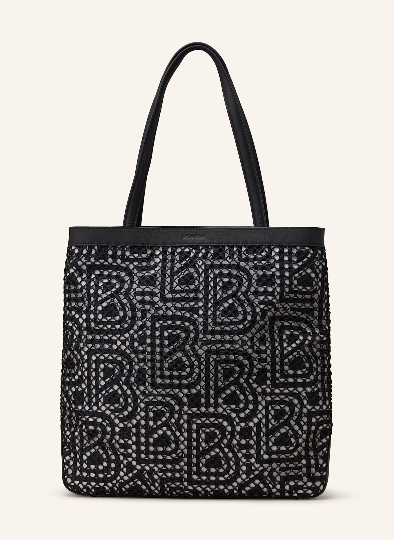 BOGNER Shopper WALENSEE: SCHWARZ/ ECRU