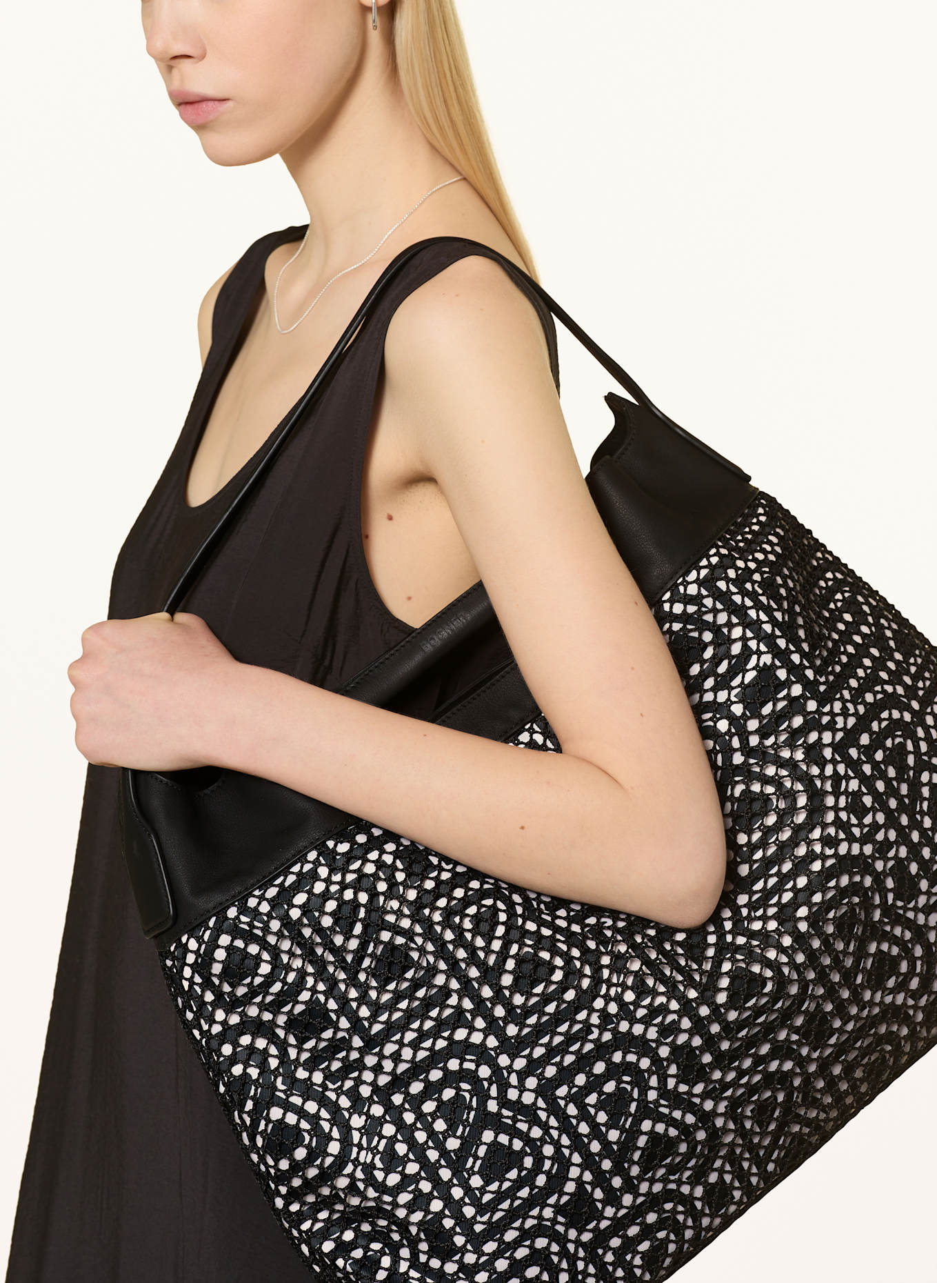BOGNER Handtasche WALENSEE: SCHWARZ/ ECRU