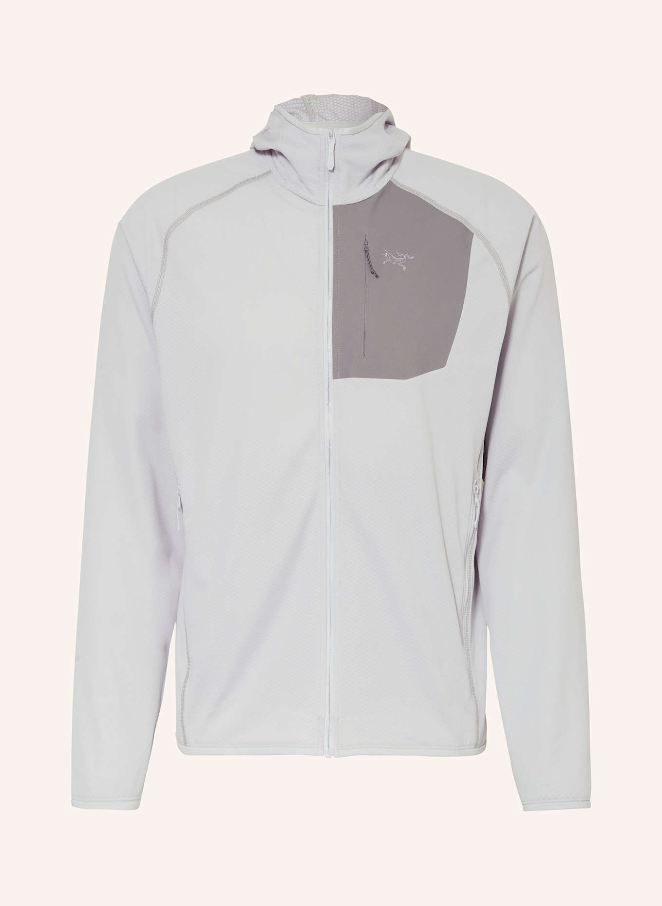 ARC'TERYX Midlayer DELTA HOODY: HELLGRAU