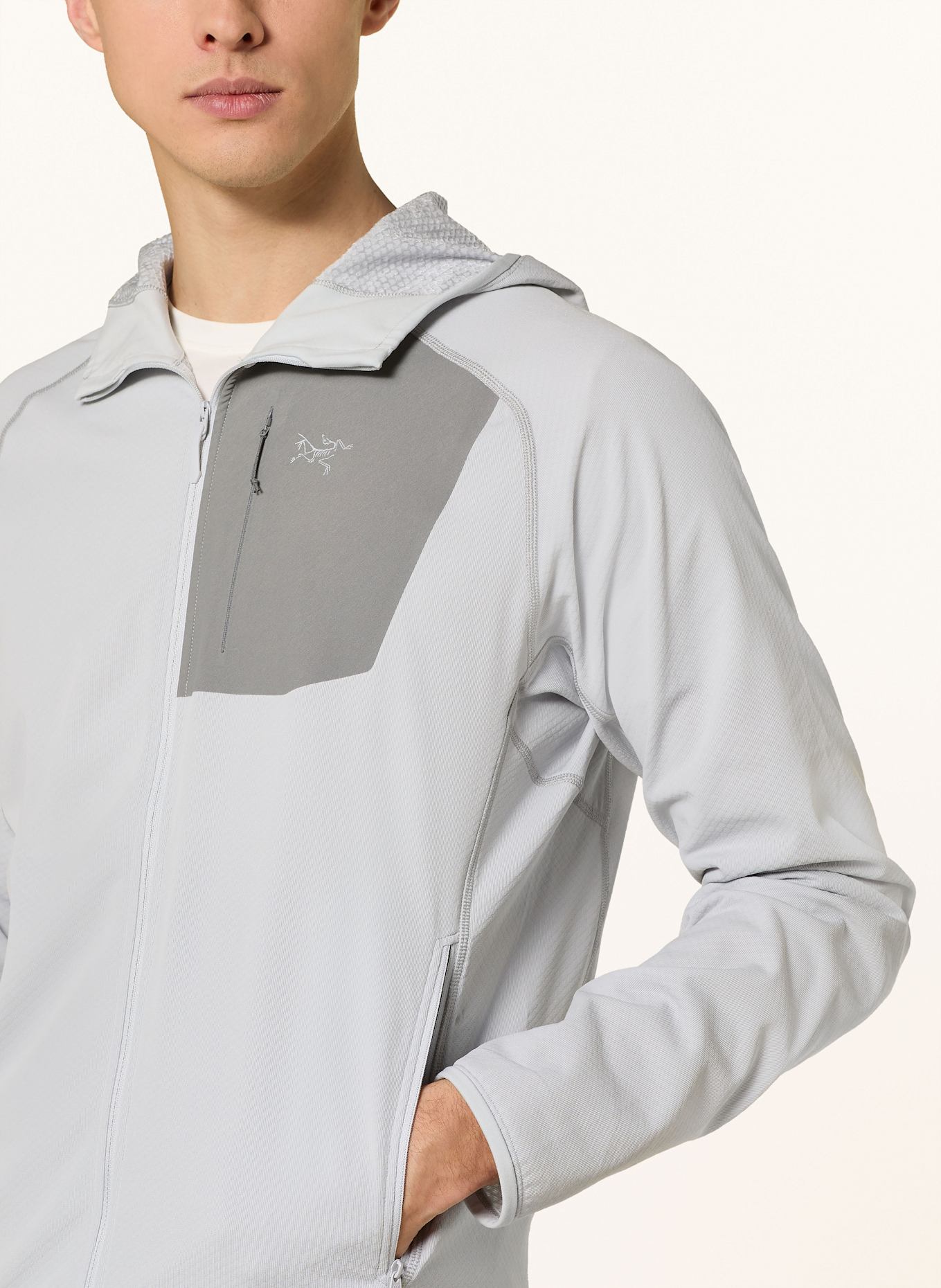 ARC'TERYX Midlayer DELTA HOODY: HELLGRAU
