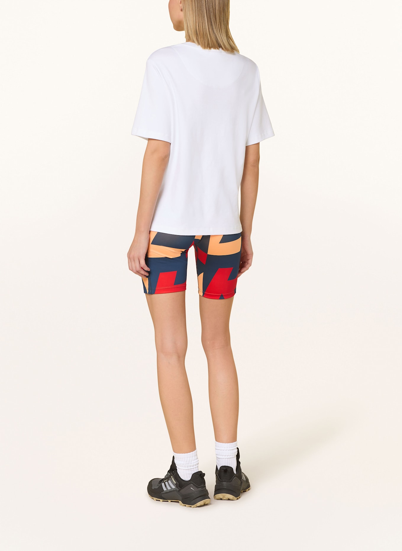 adidas TERREX Tights TERREX MULTI 8INCH PRINTED: DUNKELBLAU / ROT / HELLORANGE