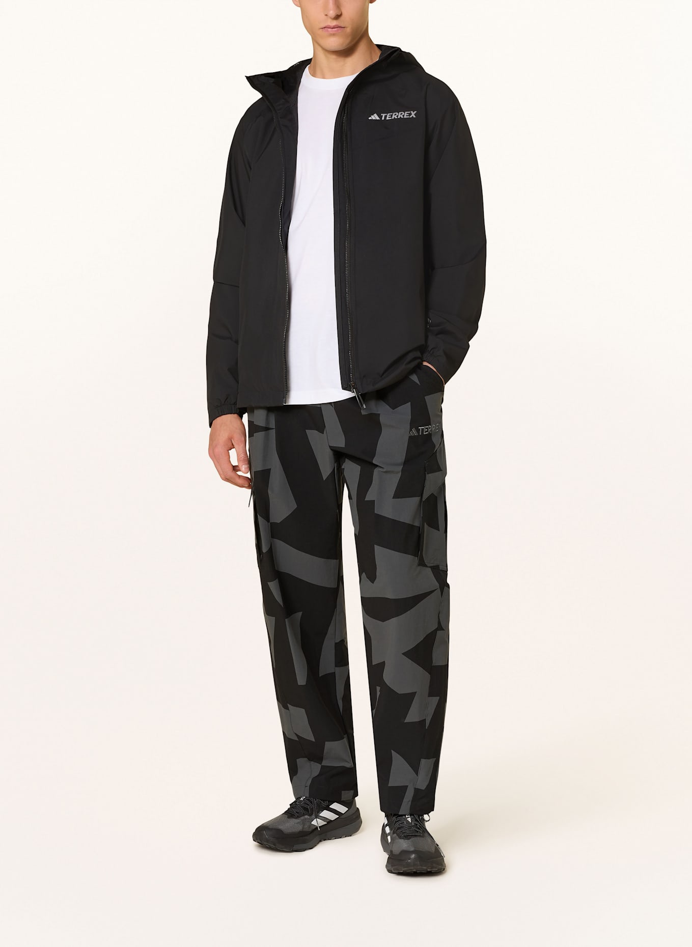 adidas TERREX Trekkinghose TERREX XPLORIC PRINTED: SCHWARZ / BLAUGRAU