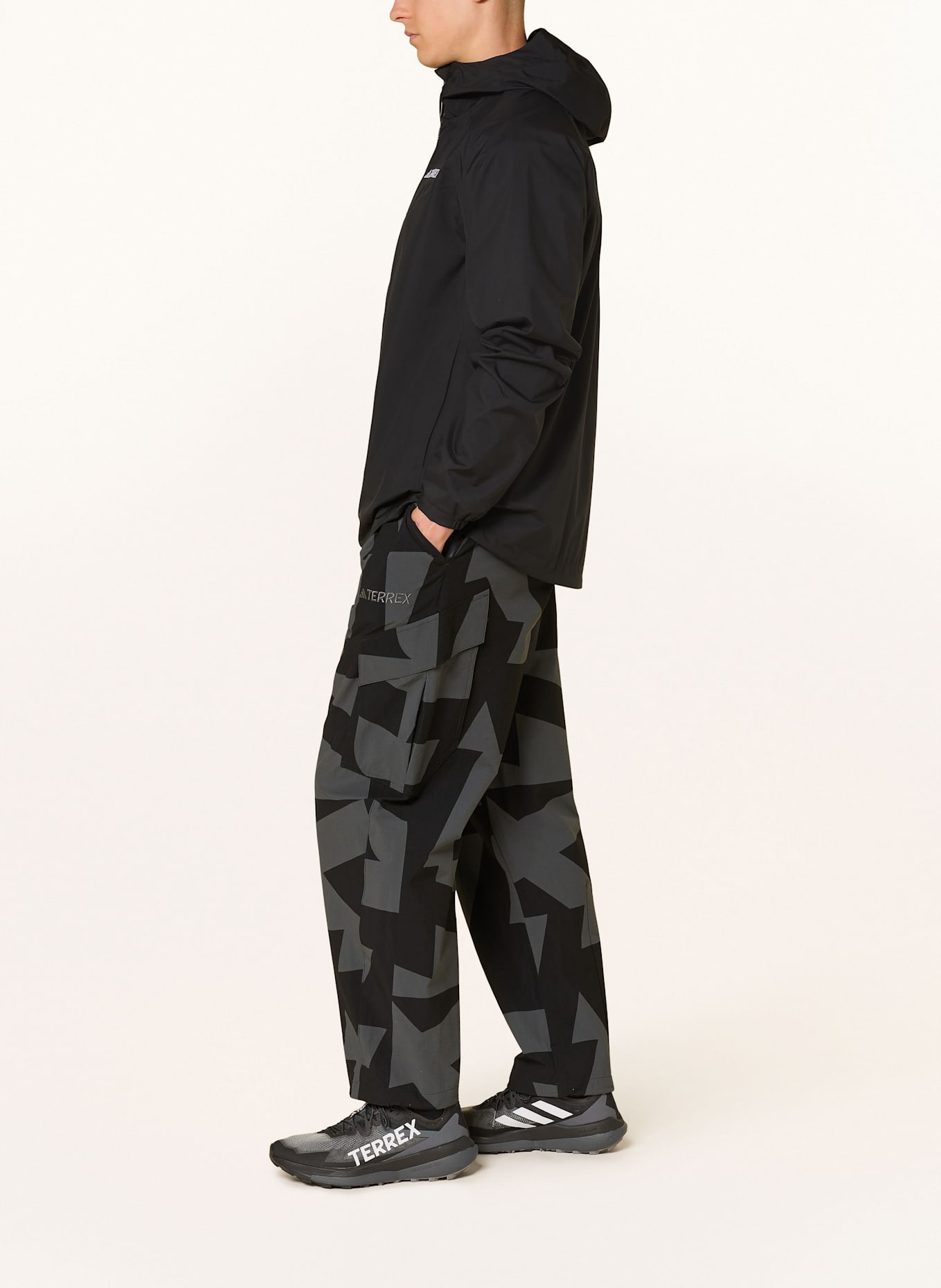 adidas TERREX Trekkinghose TERREX XPLORIC PRINTED: SCHWARZ / BLAUGRAU