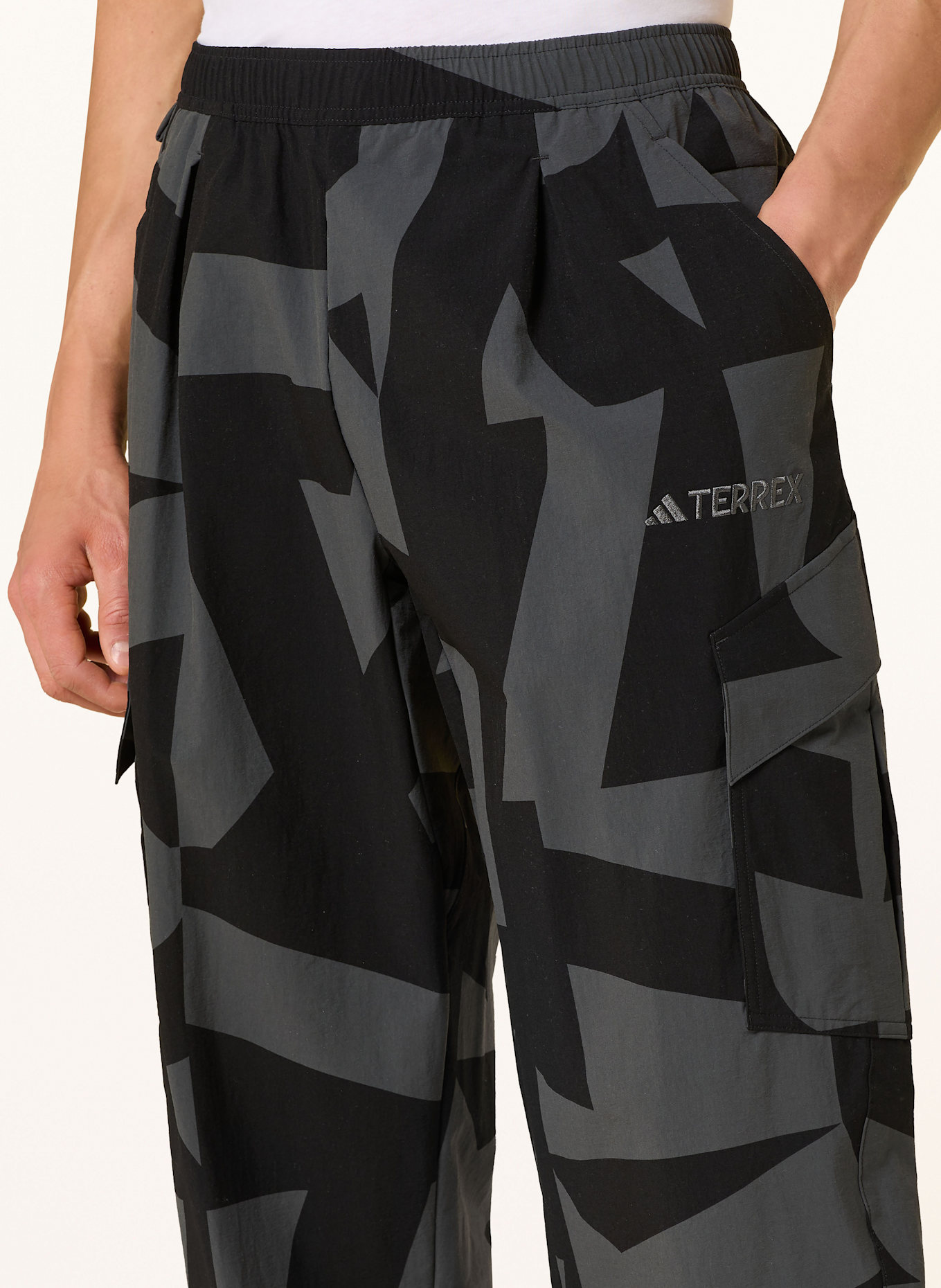 adidas TERREX Trekkinghose TERREX XPLORIC PRINTED: SCHWARZ / BLAUGRAU