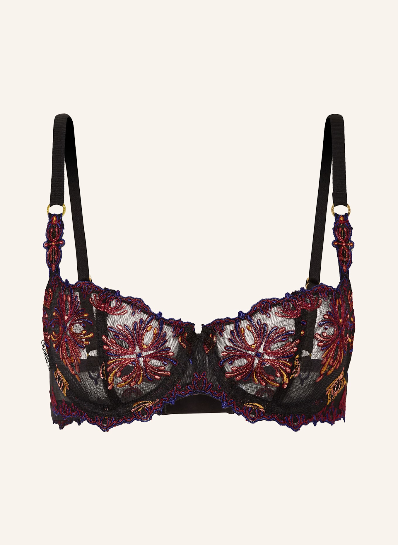 CHANTELLE Balconette-BH CHAMPS-ÉLYSÉES: SCHWARZ / DUNKELROT / DUNKELGELB