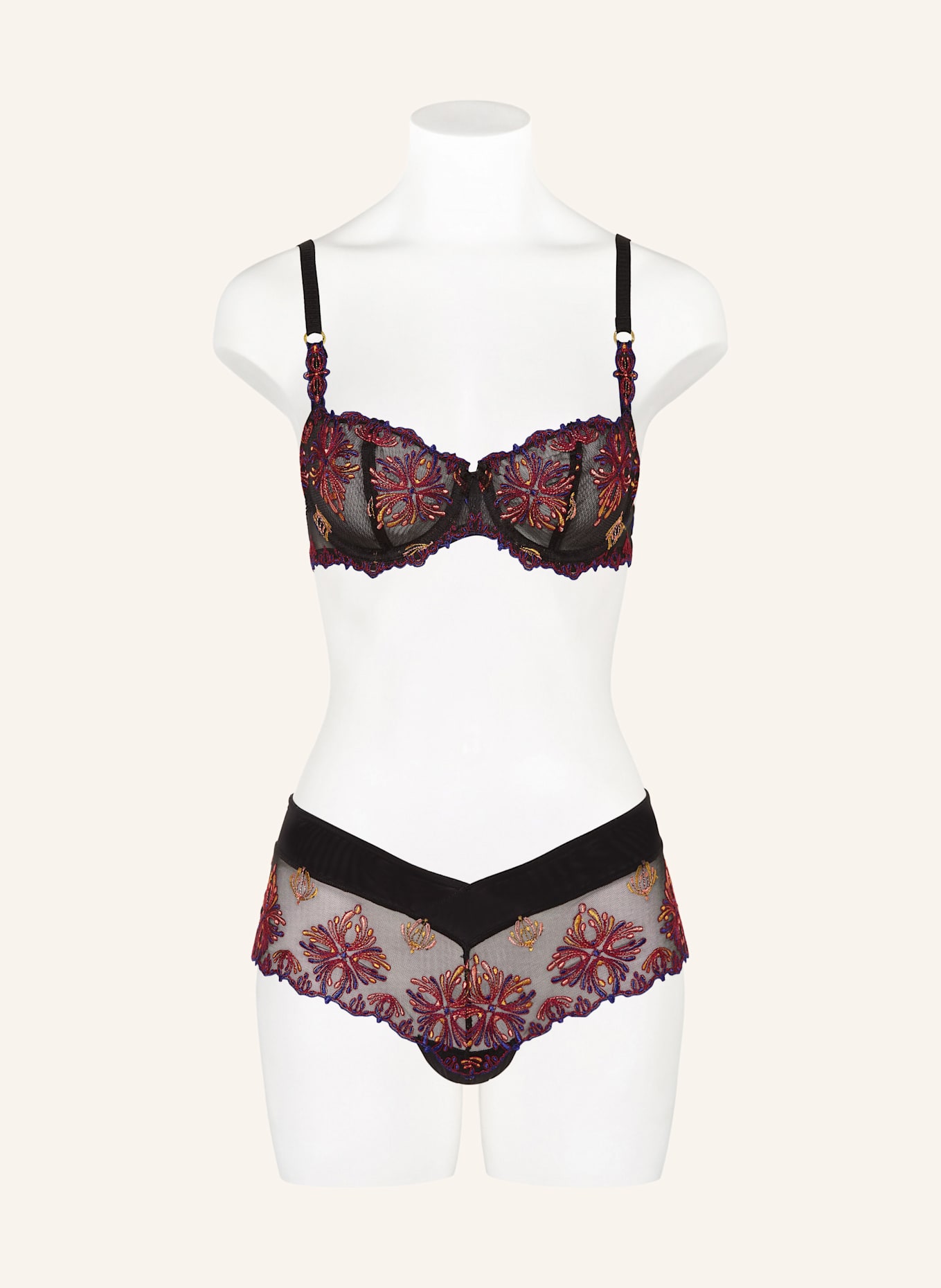 CHANTELLE Panty CHAMPS-ÉLYSÉES: SCHWARZ / DUNKELROT / DUNKELGELB