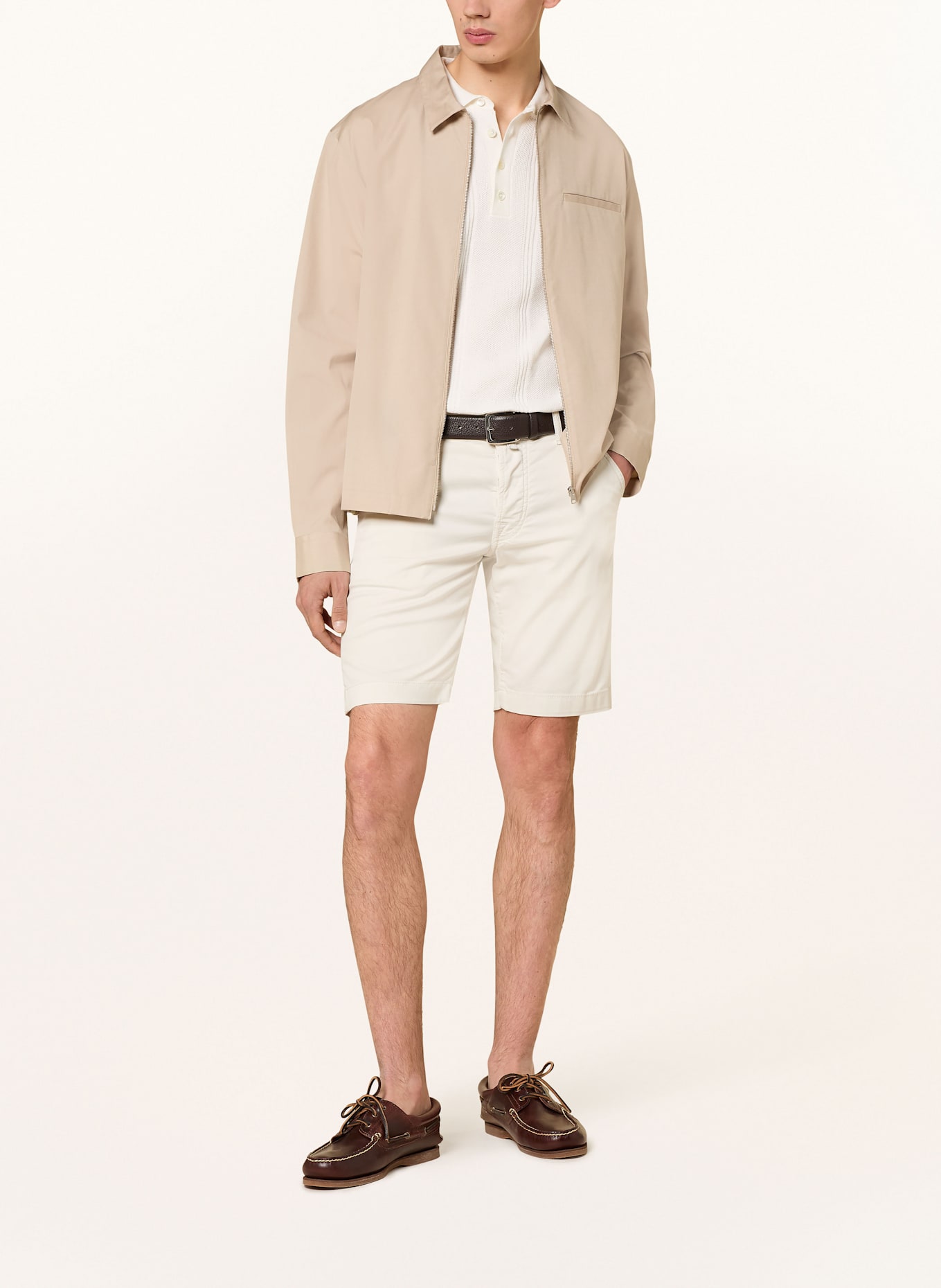 JACOB COHEN Shorts LOU Slim Fit: CREME