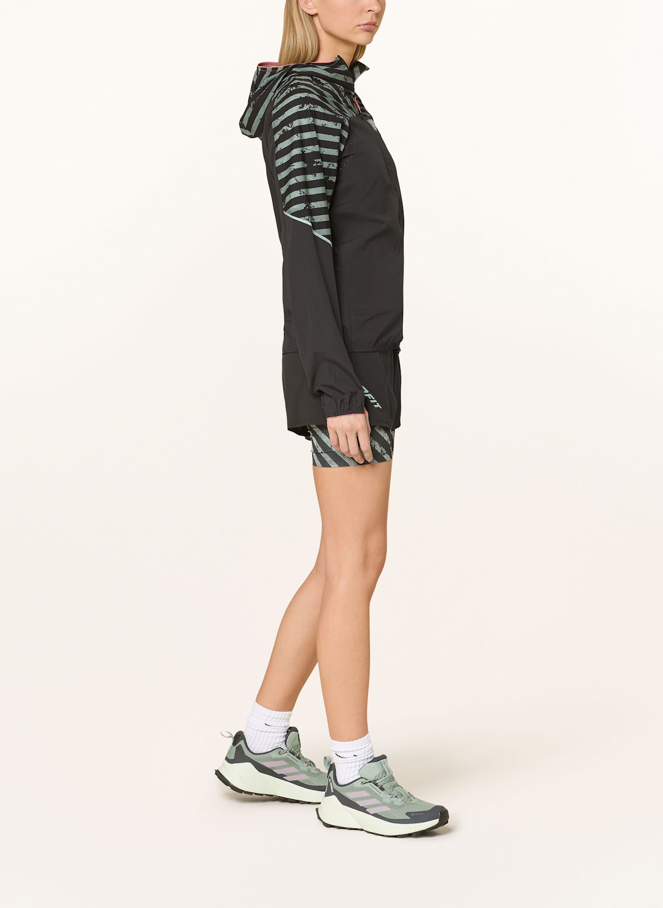 DYNAFIT TRAIL WIND JKT windbreaker: BLACK / TEAL