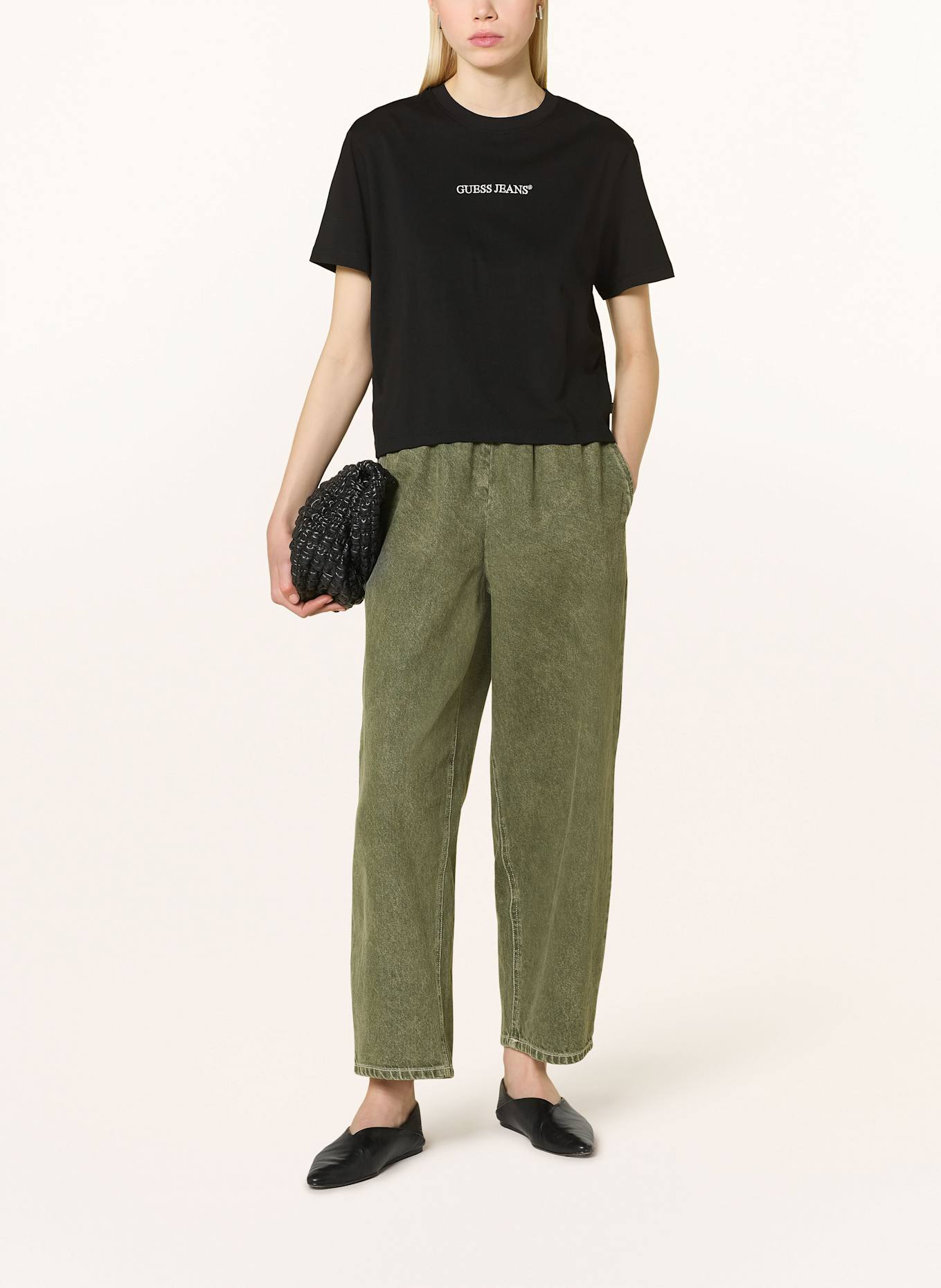 GUESS JEANS T-Shirt: SCHWARZ