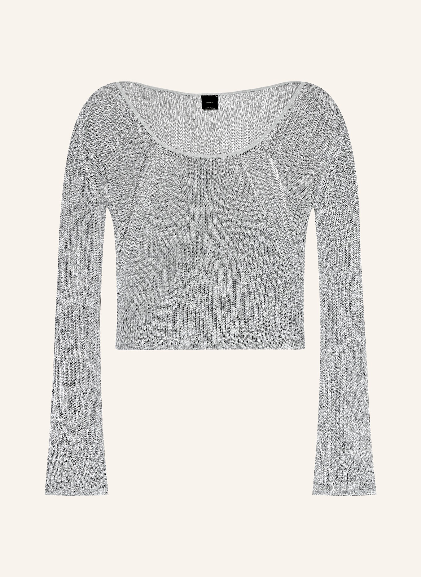 PINKO Pullover NATHAN mit Glitzergarn: SILBER