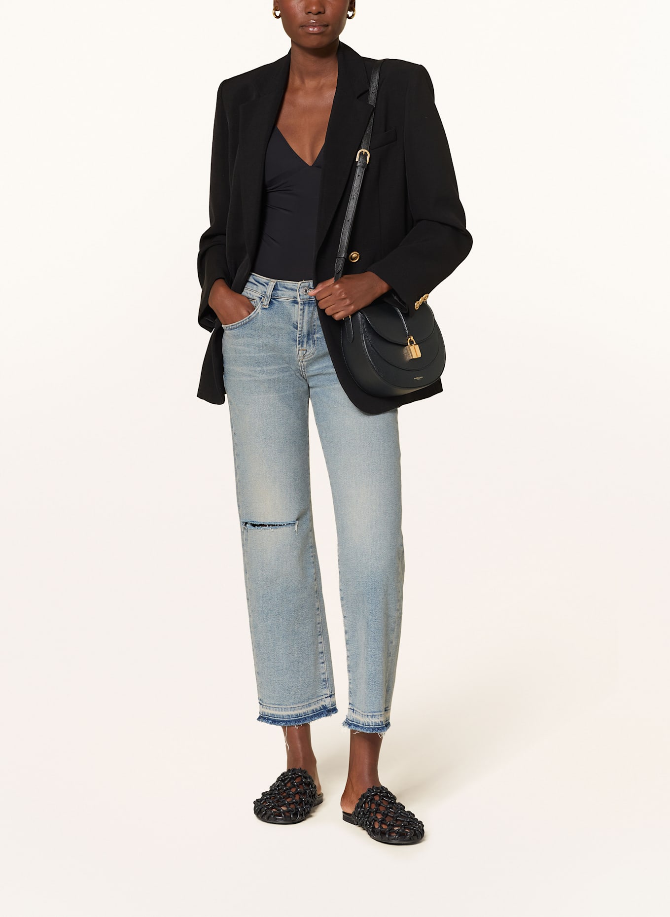 DEMELLIER Umhängetasche SIENA: SCHWARZ