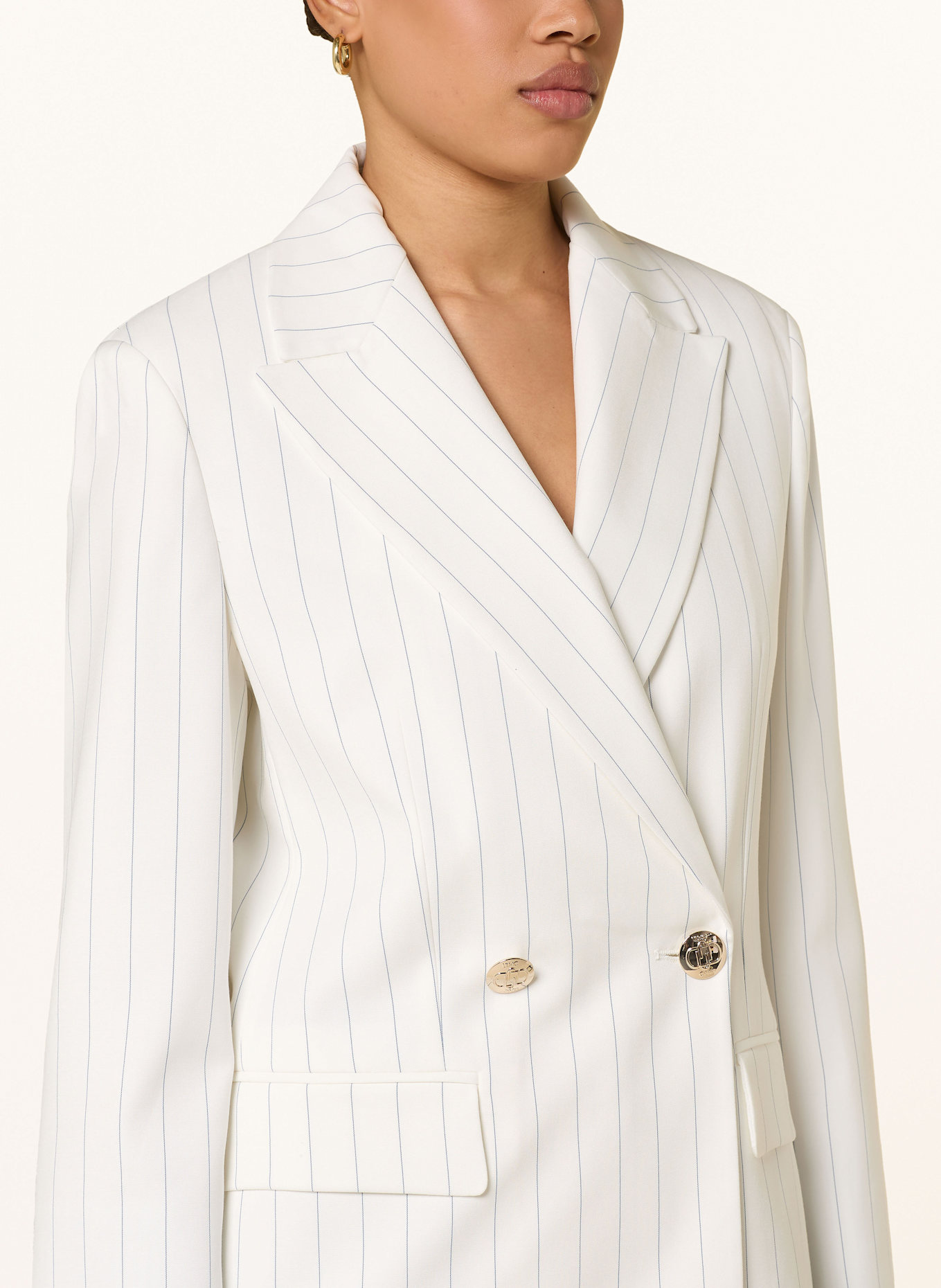 LIU JO Blezer: BIAŁY / NIEBIESKI