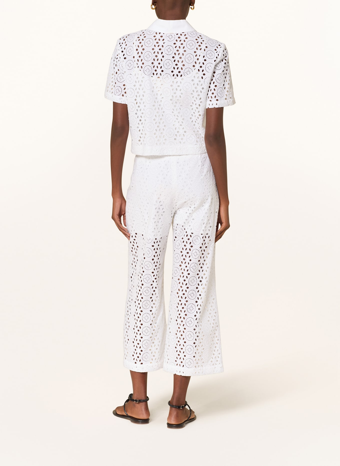 LIU JO Culottes made of broderie anglaise: WHITE
