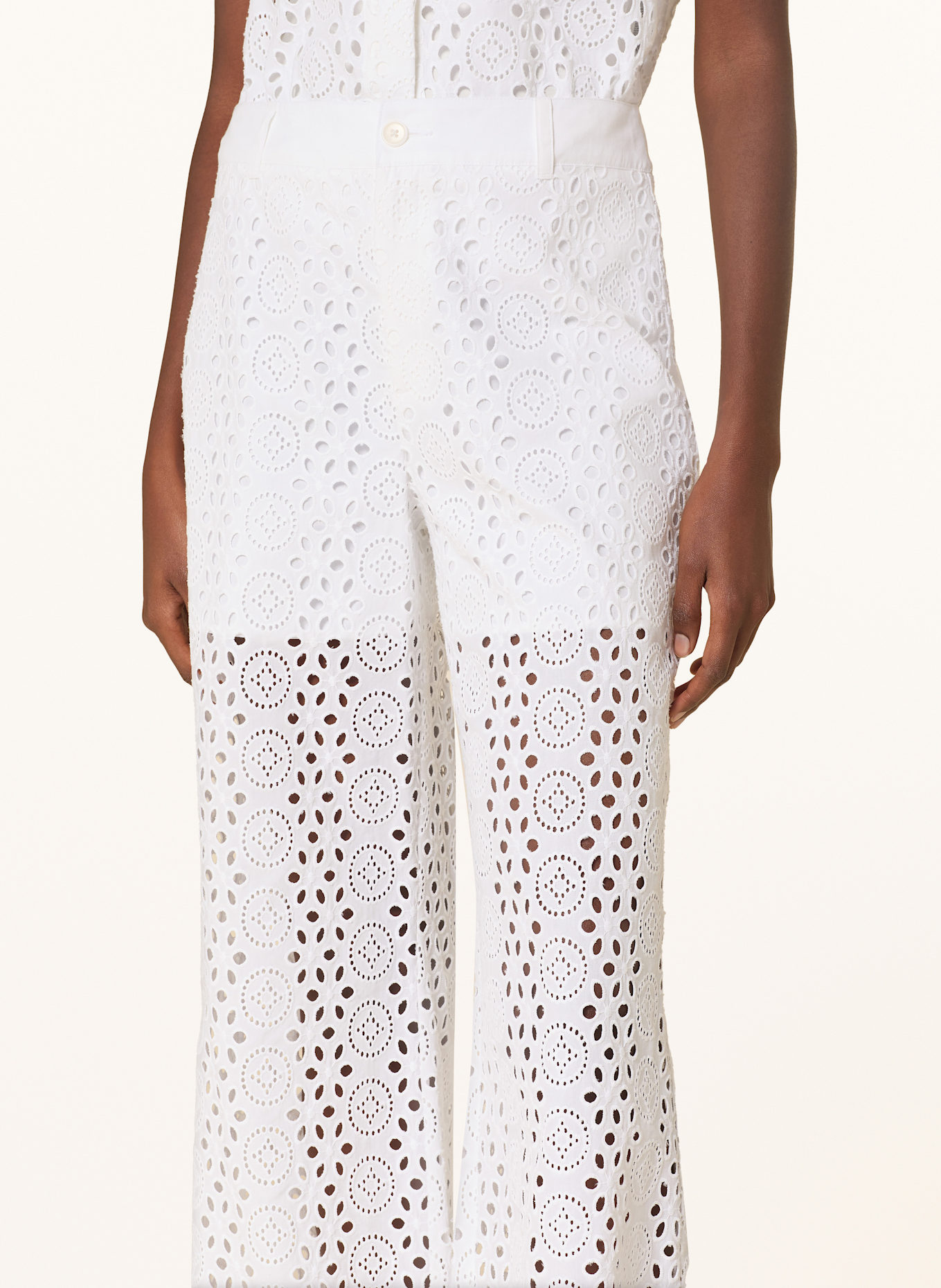 LIU JO Culottes made of broderie anglaise: WHITE