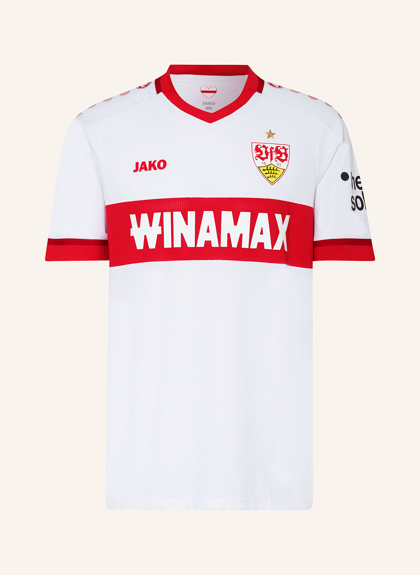 VfB Stuttgart Heimtrikot VFB STUTTGART 24/25: WEISS / ROT