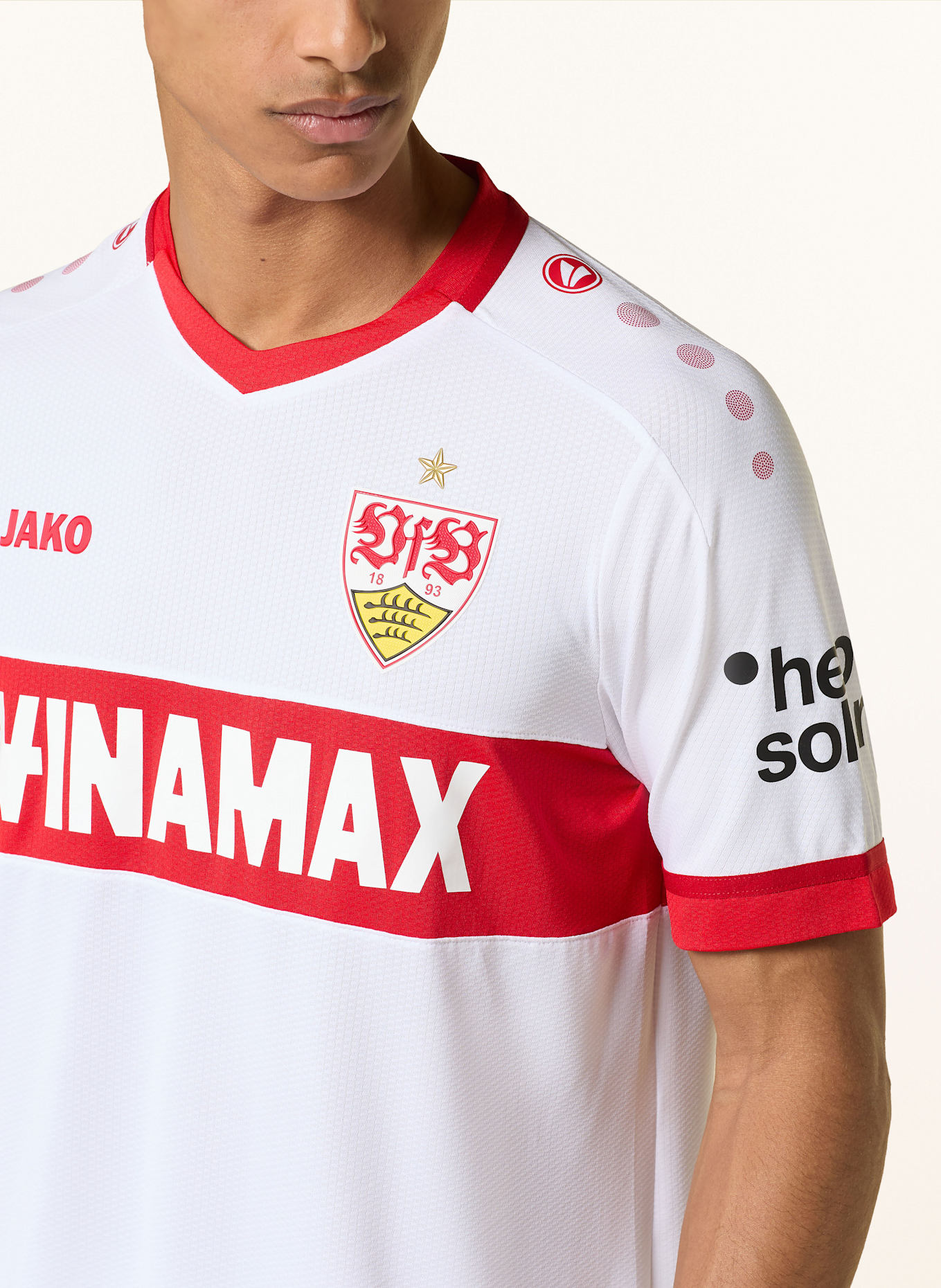 VfB Stuttgart Heimtrikot VFB STUTTGART 24/25: WEISS / ROT