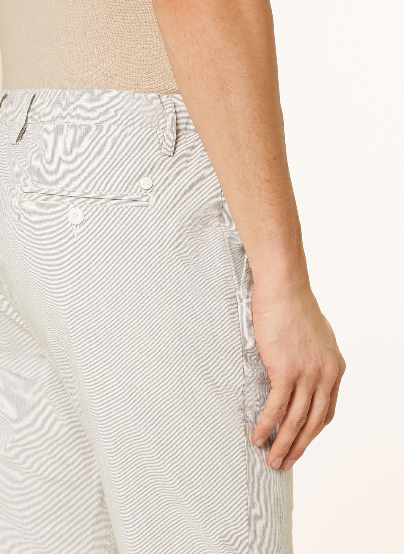 ALBERTO Chinosy JUMP w stylu dresowym slim fit: SZAROBRĄZOWY