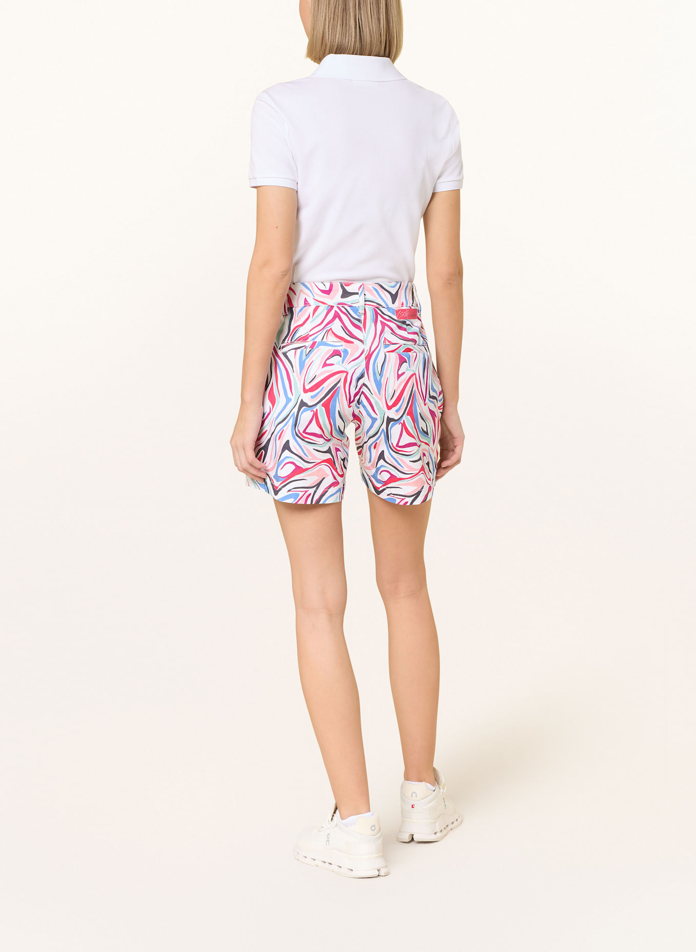ALBERTO Golfshorts ARYA-K: WEISS / FUCHSIA / BLAU