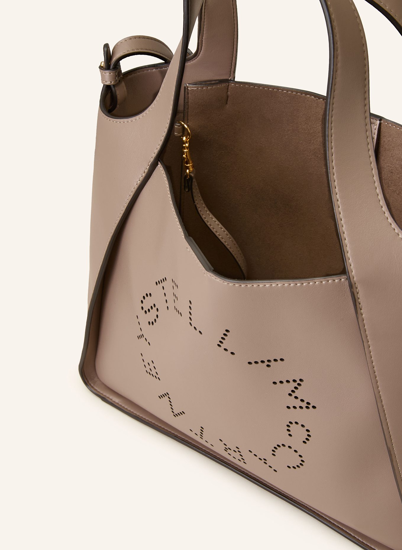 STELLA McCARTNEY Shopper with pouch: BEIGE