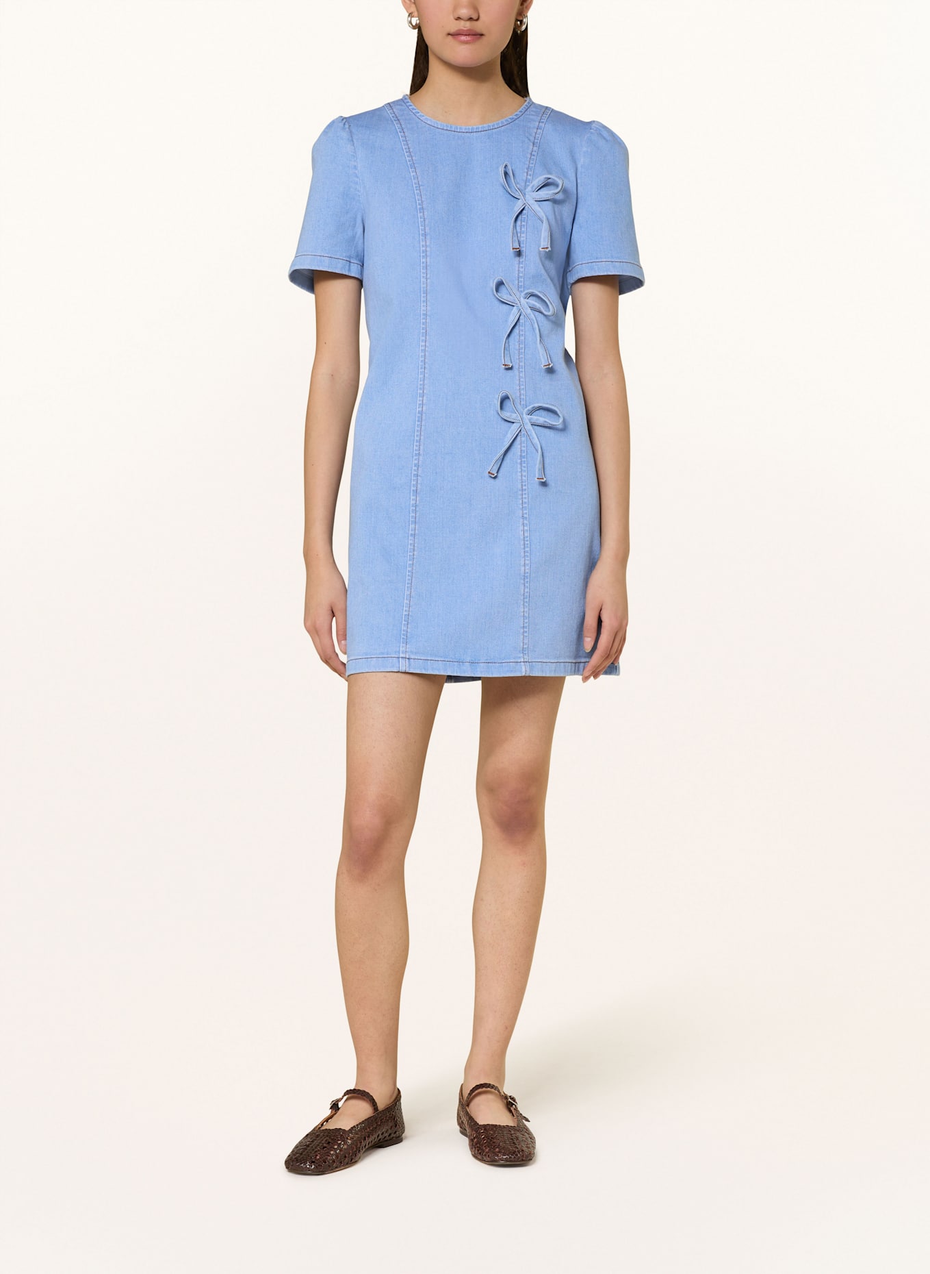 BAUM UND PFERDGARTEN AMALI denim dress: LIGHT BLUE