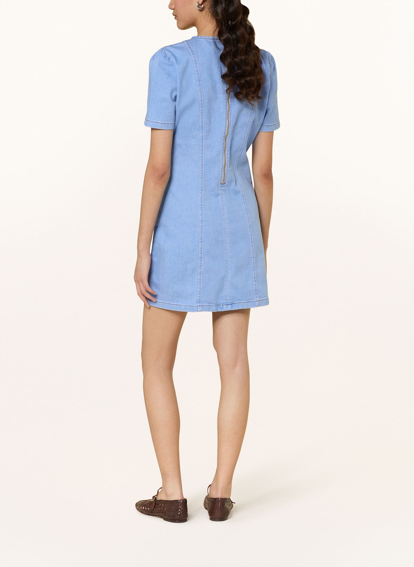 BAUM UND PFERDGARTEN AMALI denim dress: LIGHT BLUE