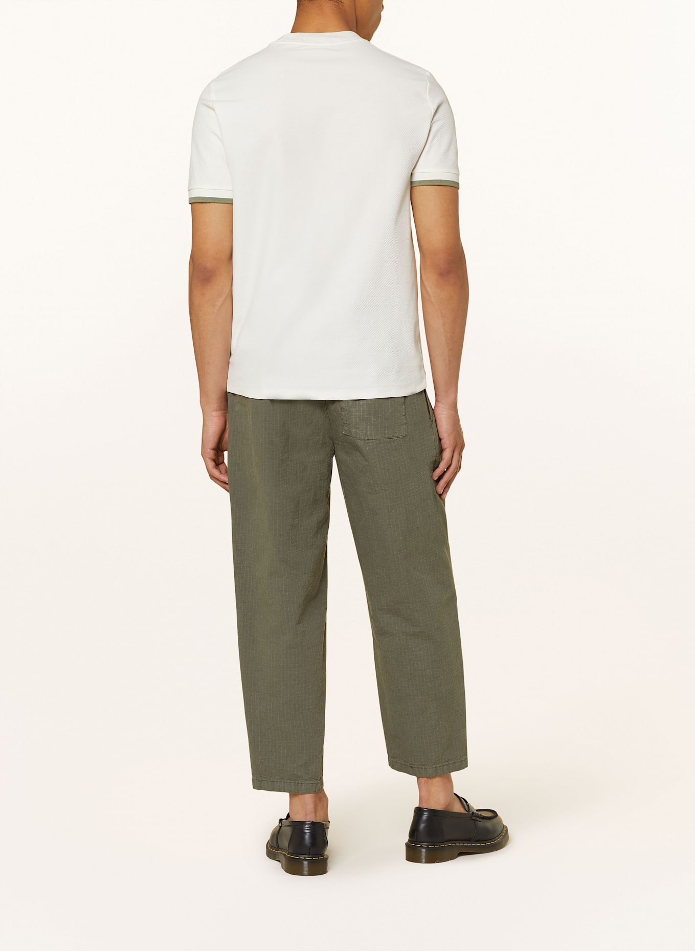 FRED PERRY Piqué-Shirt: ECRU