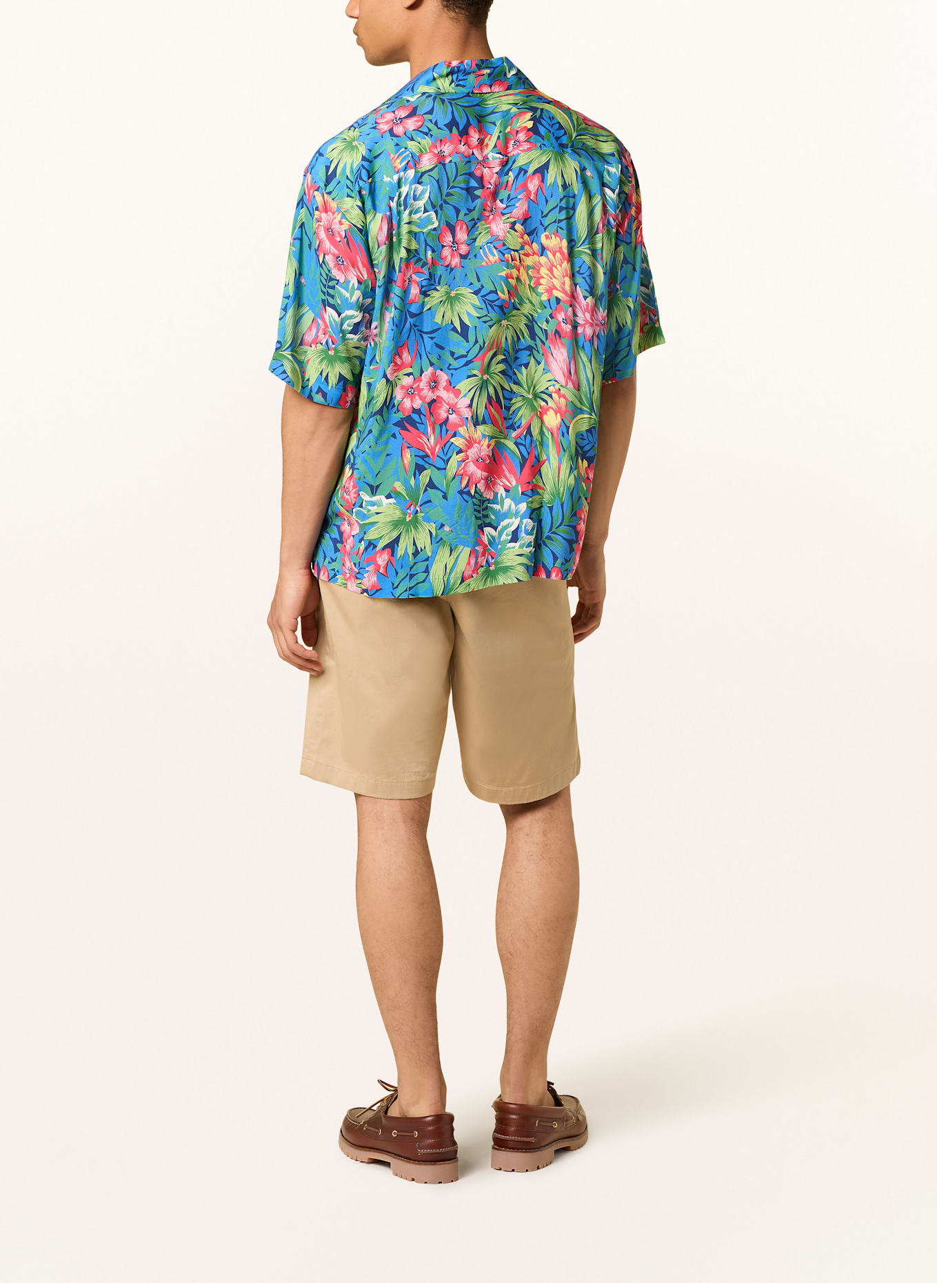GANT Resorthemd Relaxed Fit: BLAU/ HELLGRÜN/ PINK