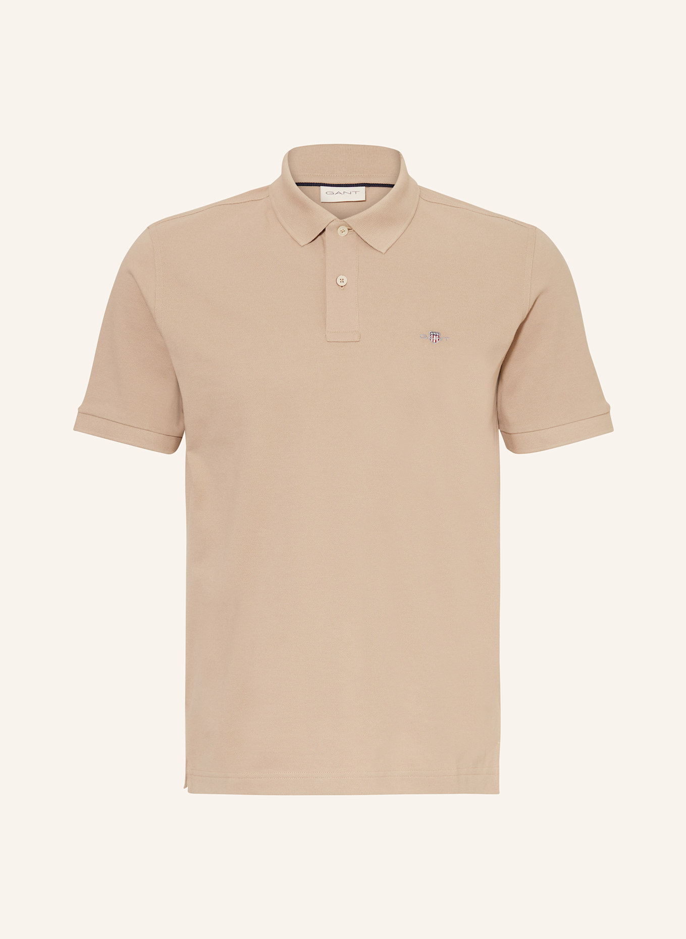 GANT Polokošile z piké: BÉŽOVÁ