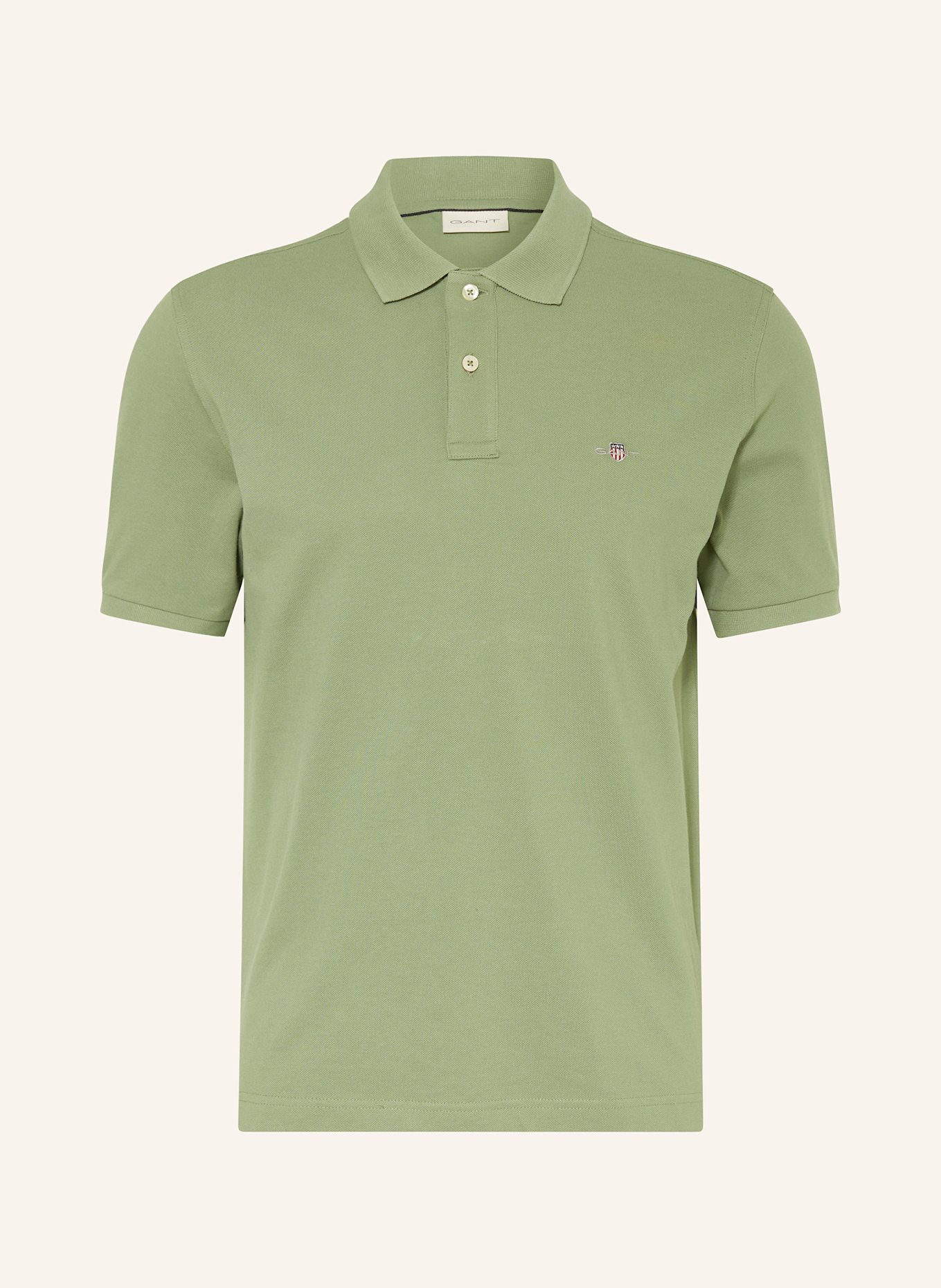 GANT Piqué-Poloshirt: HELLGRÜN