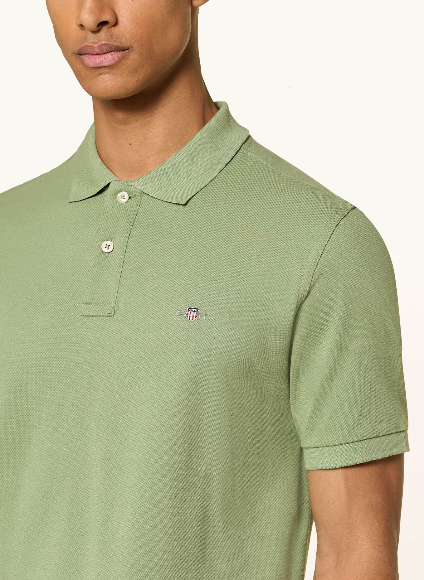 GANT Piqué-Poloshirt: HELLGRÜN