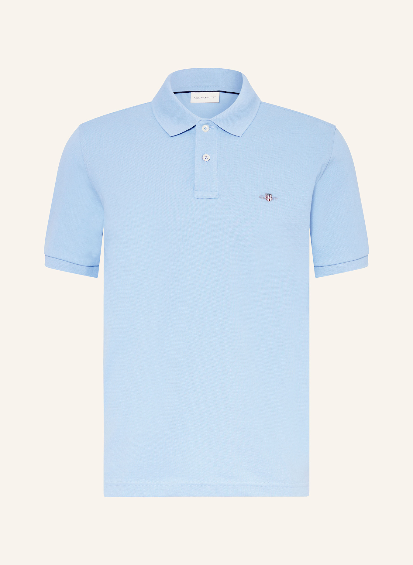 GANT Piqué-Poloshirt: HELLBLAU