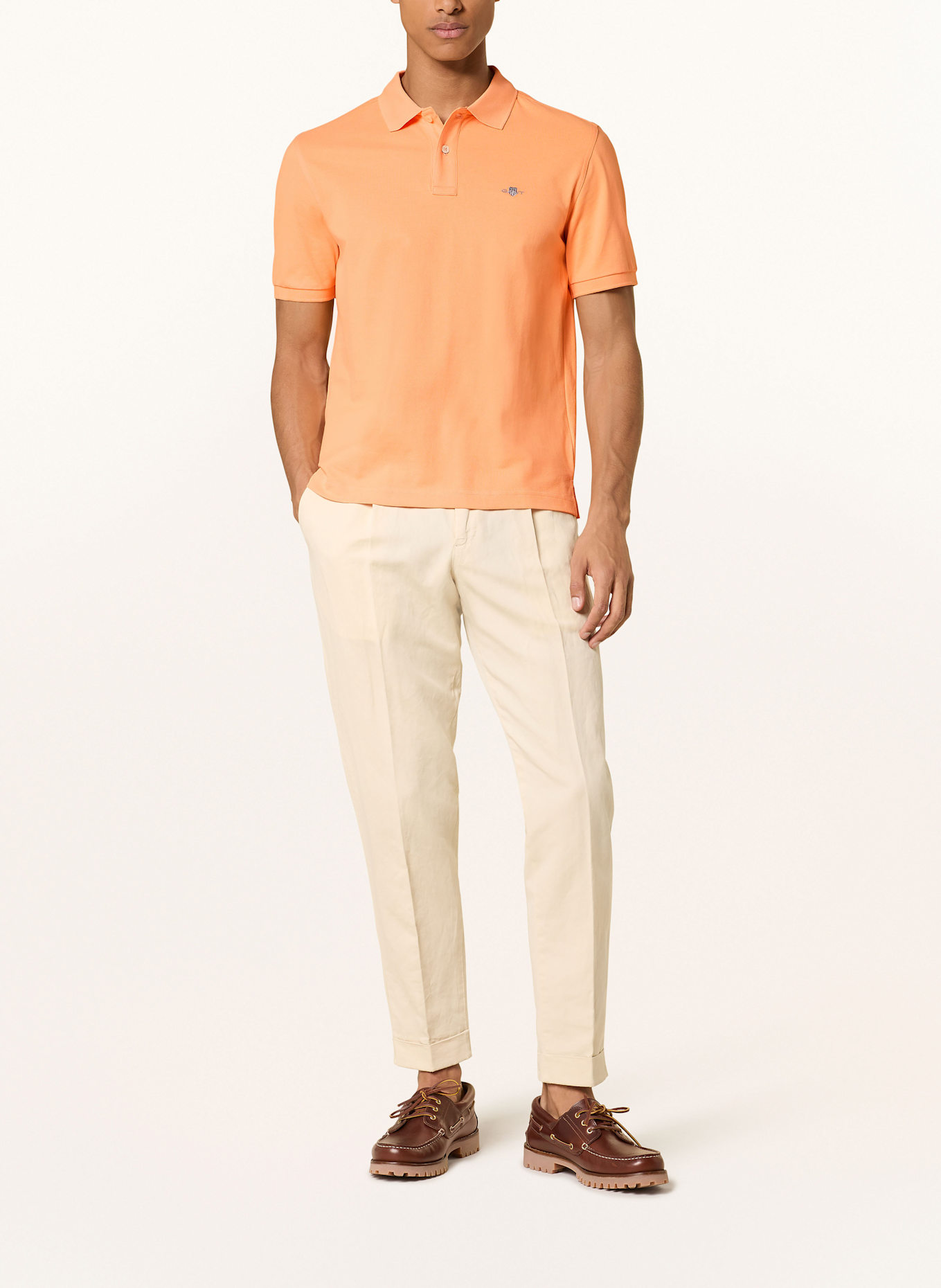 GANT Piqué-Poloshirt: HELLORANGE