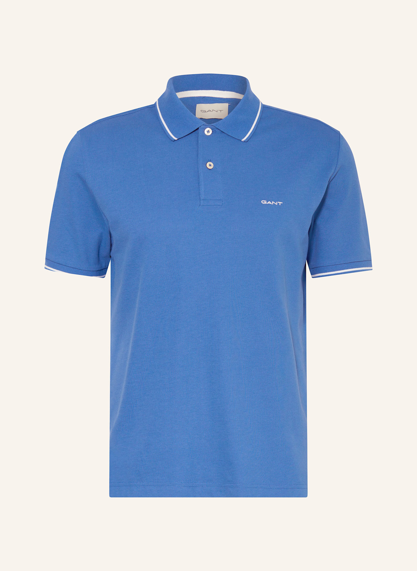 GANT Piqué-Poloshirt: HELLBLAU
