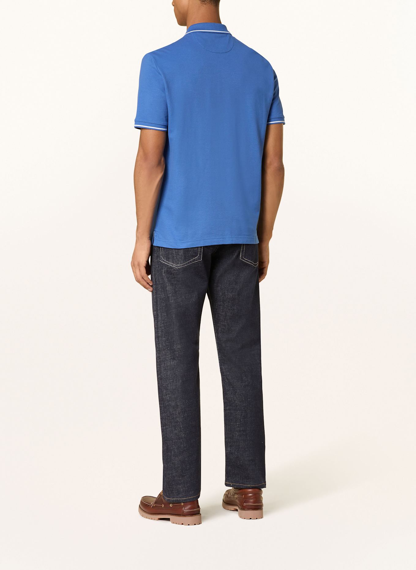 GANT Piqué-Poloshirt: HELLBLAU