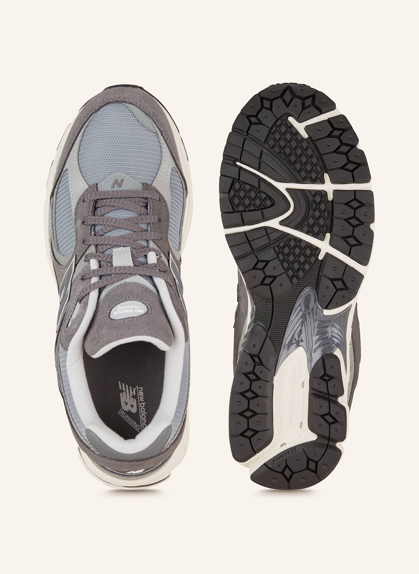 new balance Sneaker 2002: GRAU/ DUNKELGRAU