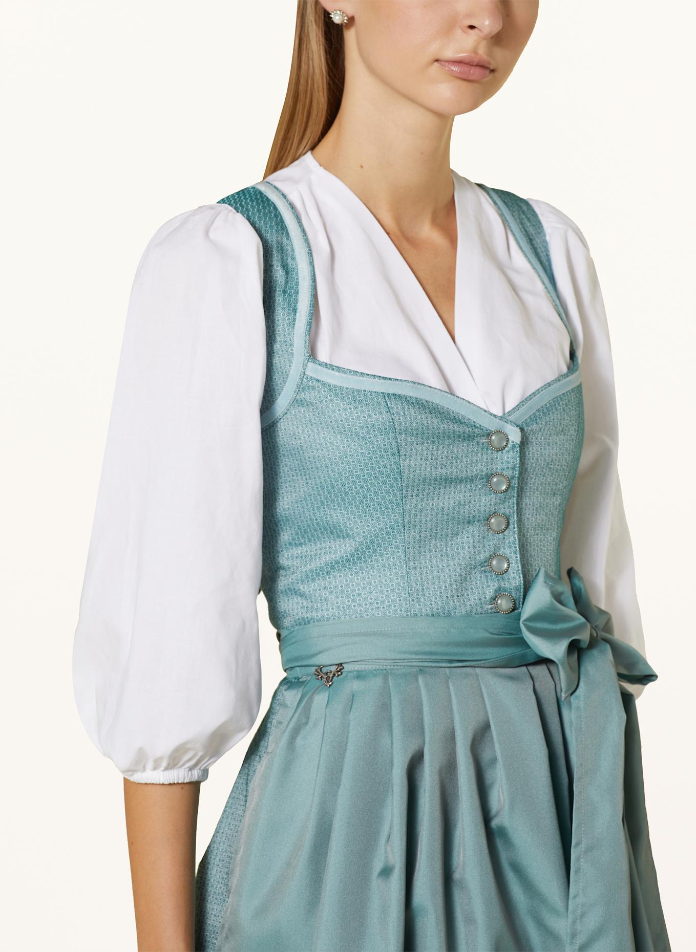 CocoVero Dirndlbluse IDA mit 3/4-Arm: WEISS