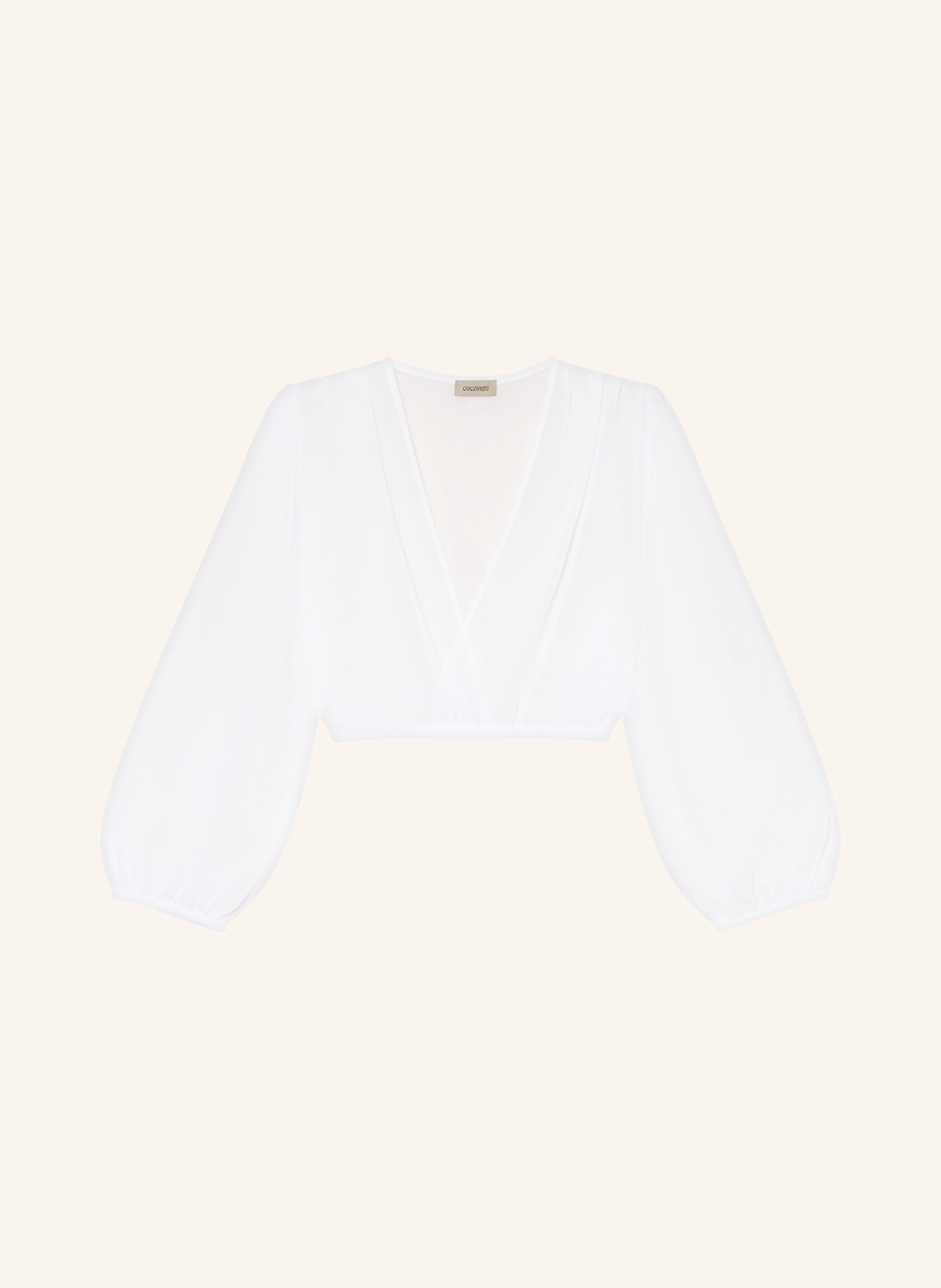 CocoVero Dirndlbluse IDA mit 3/4-Arm: WEISS