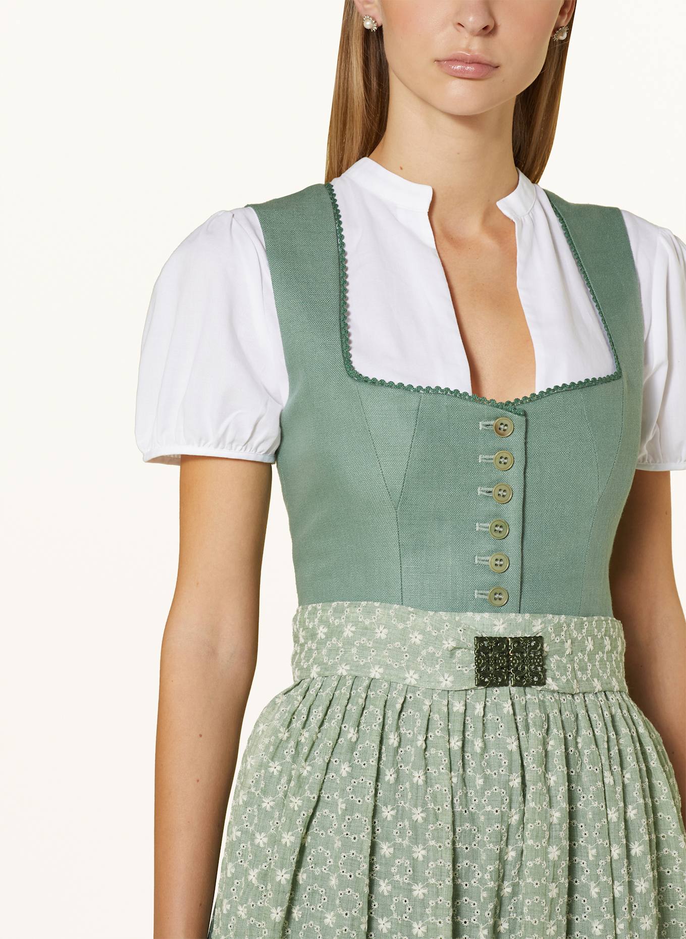 CocoVero Dirndlbluse LANA: WEISS
